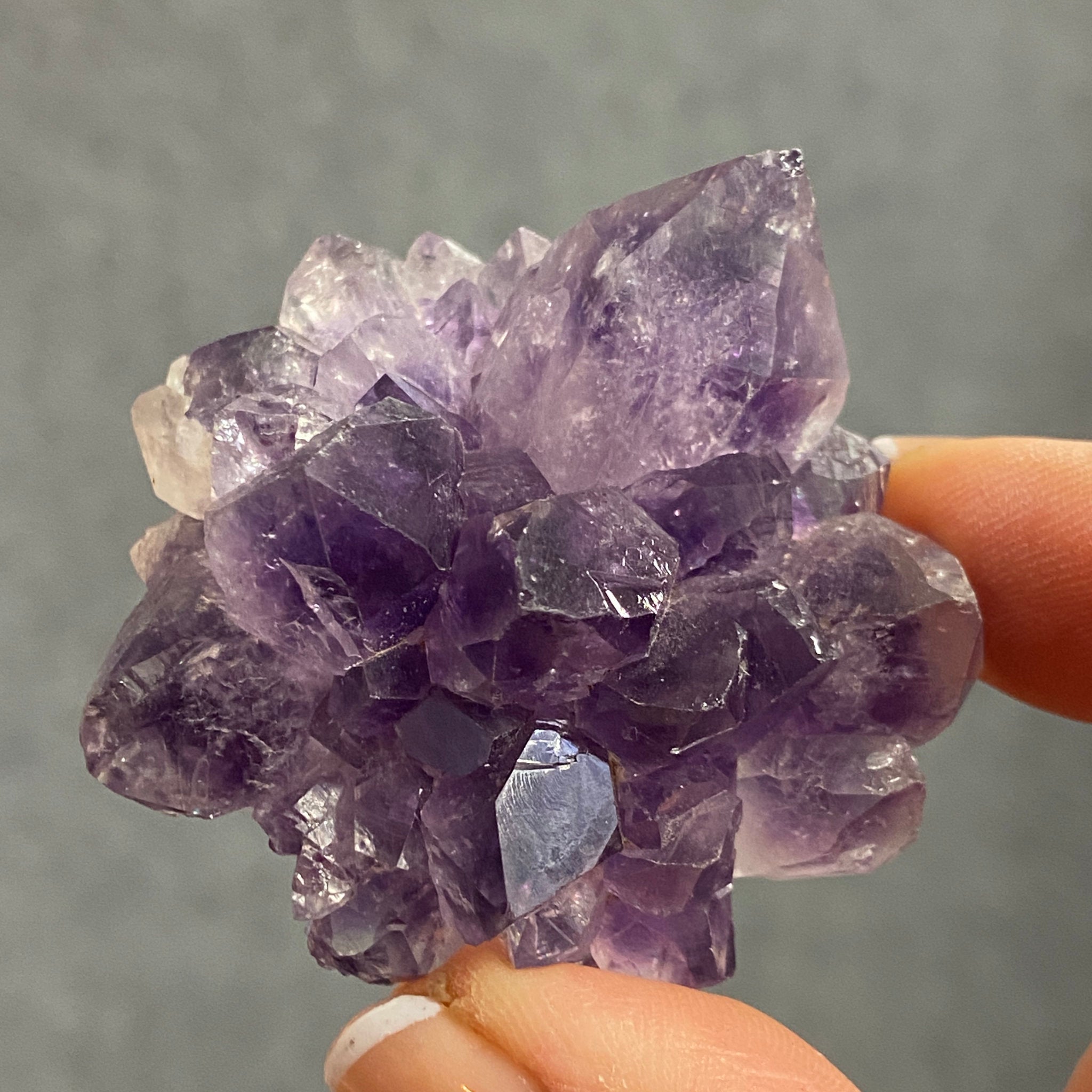 Amethyst Flower – Stalactite Slice - Castle Rocks Cornwall