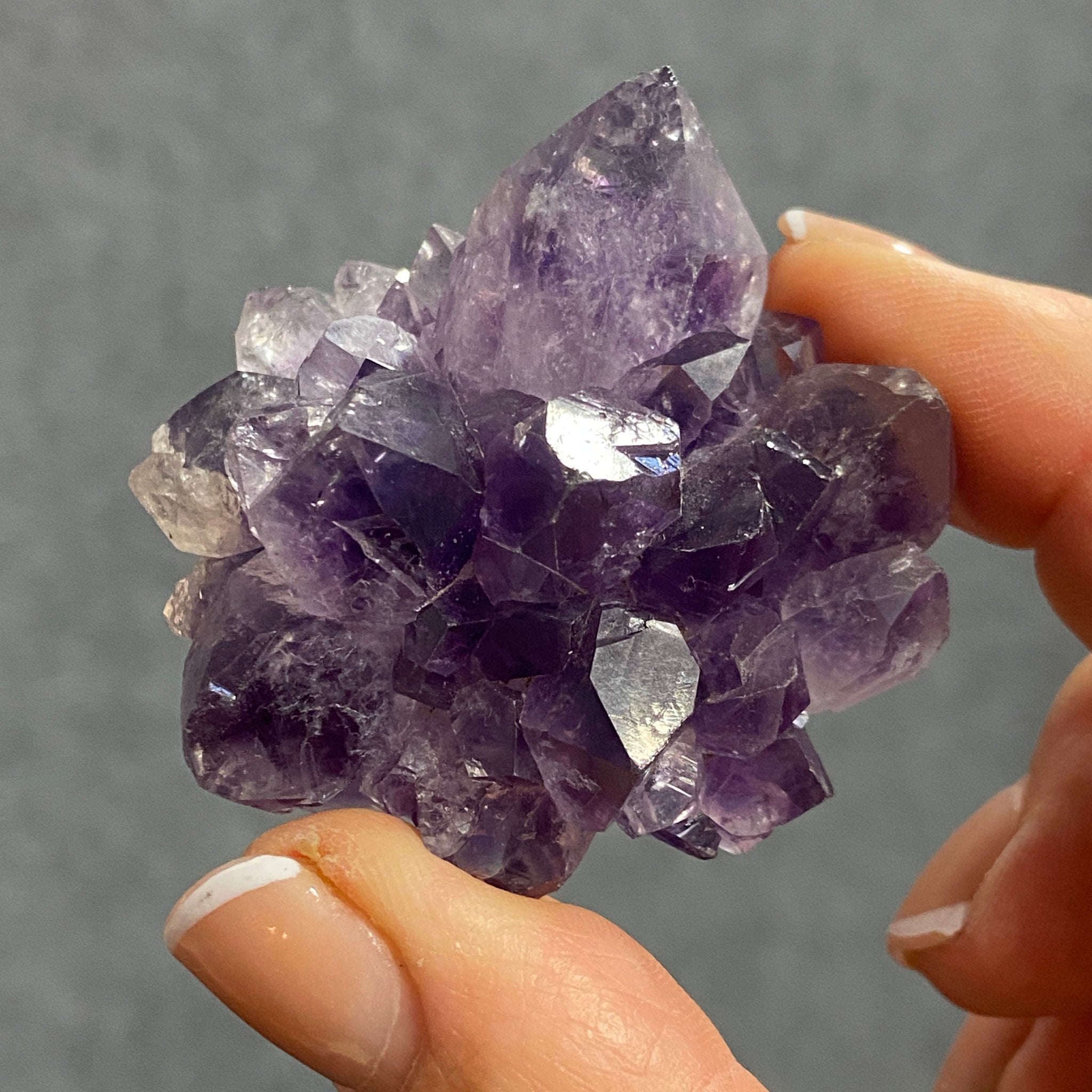 Amethyst Flower – Stalactite Slice - Castle Rocks Cornwall