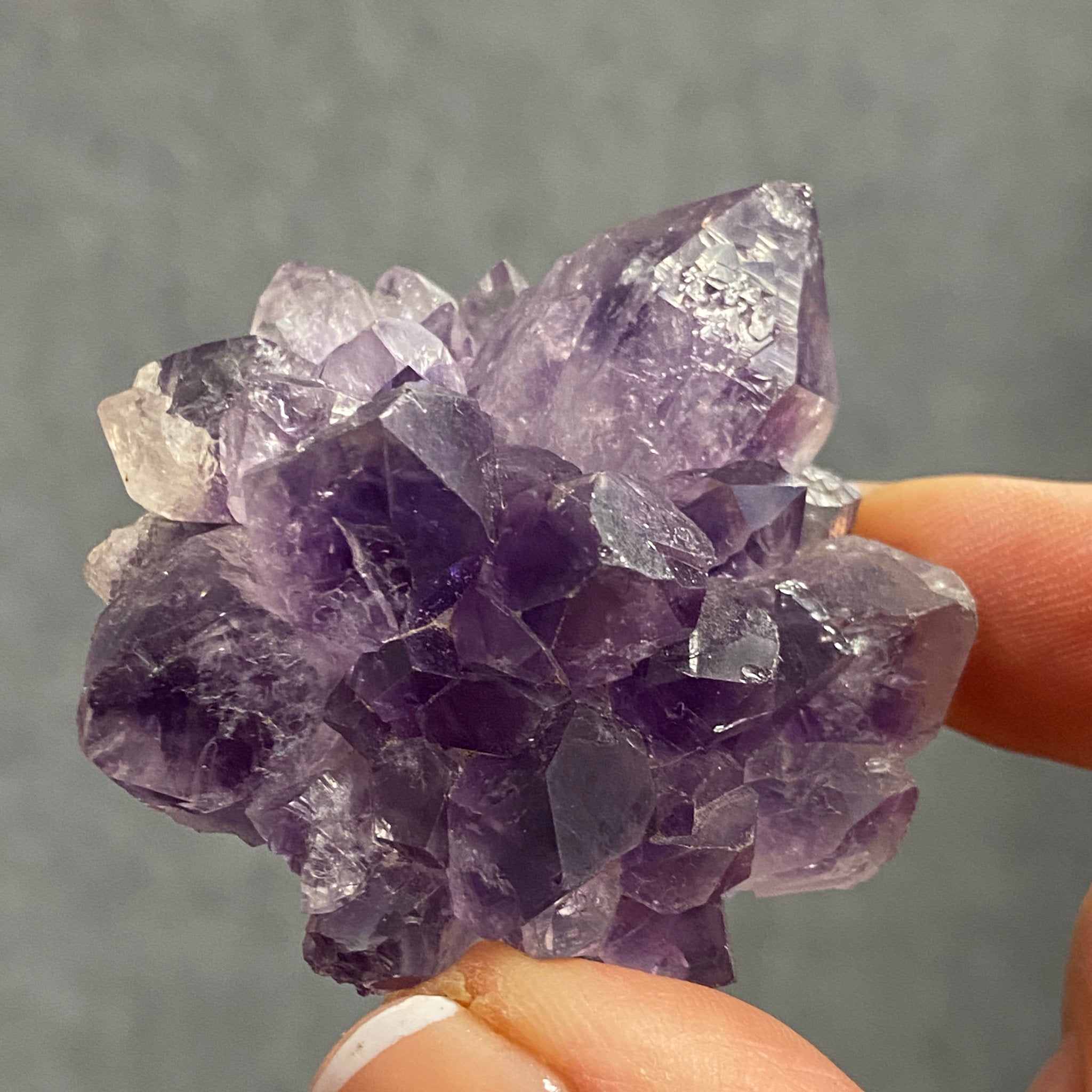 Amethyst Flower – Stalactite Slice - Castle Rocks Cornwall