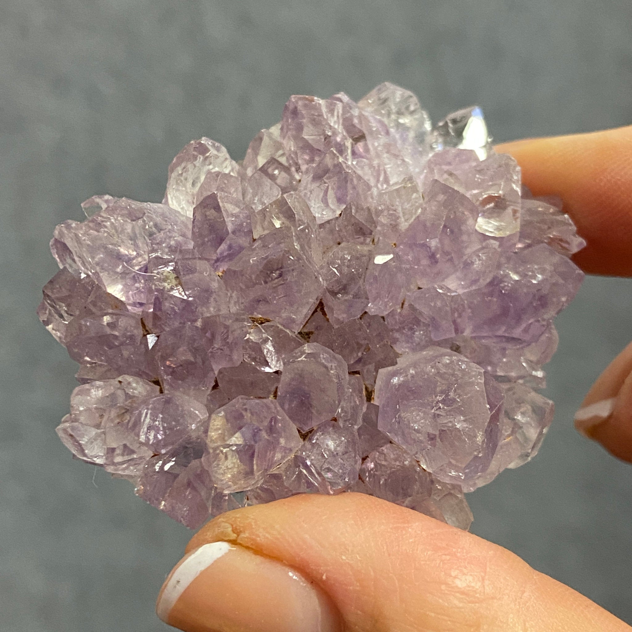 Amethyst Flower – Stalactite Slice - Castle Rocks Cornwall