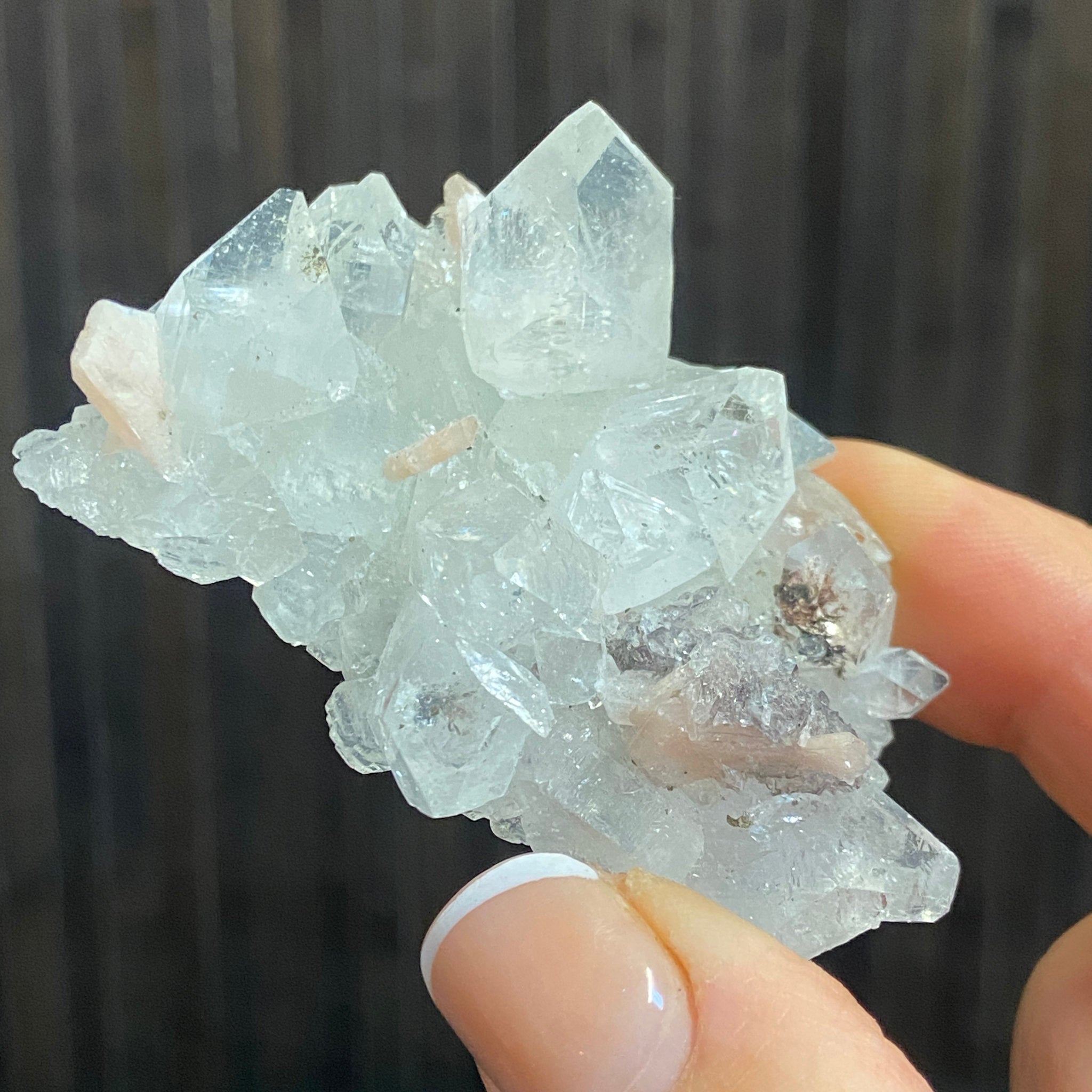 Apophyllite Cluster - India - Castle Rocks Cornwall