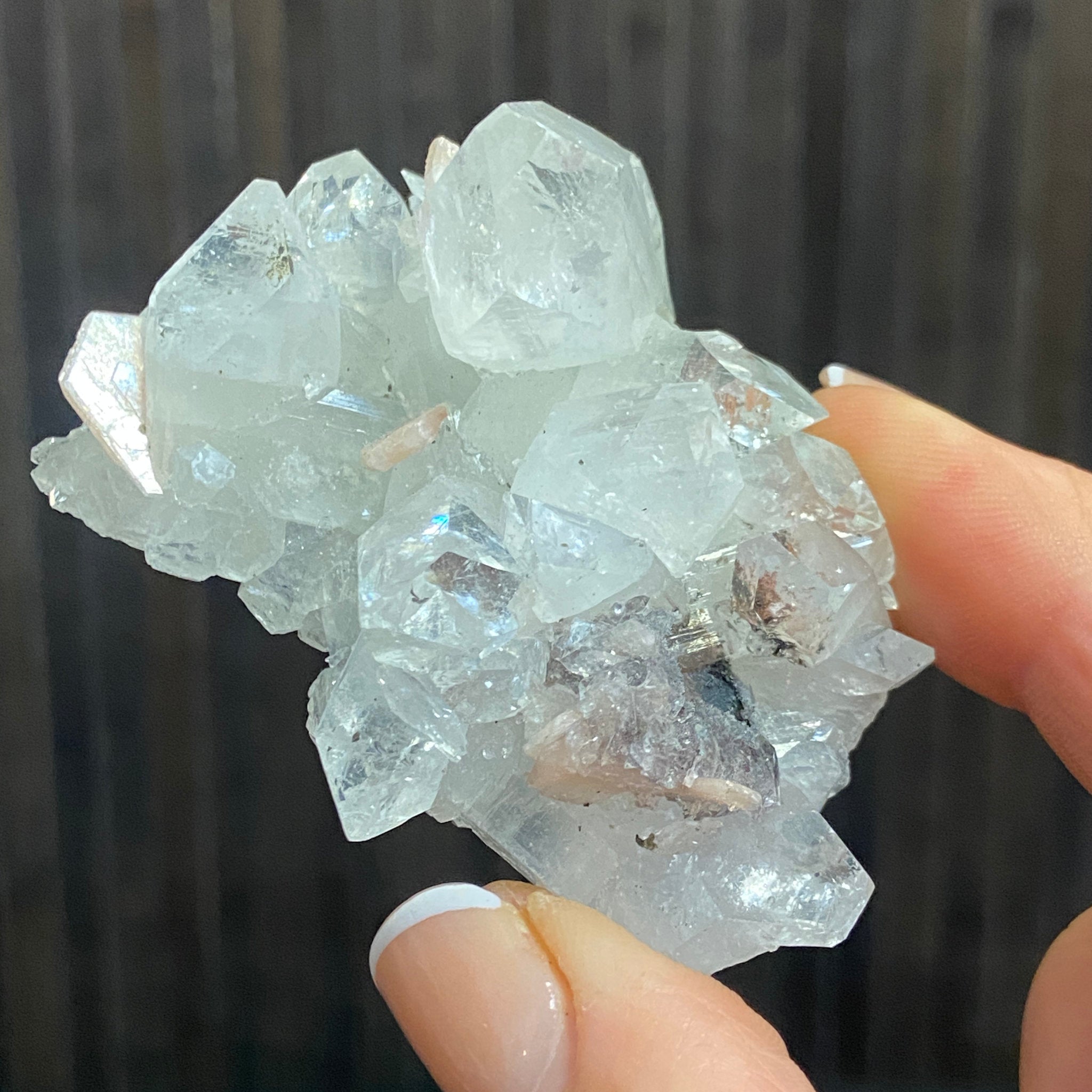 Apophyllite Cluster - India - Castle Rocks Cornwall