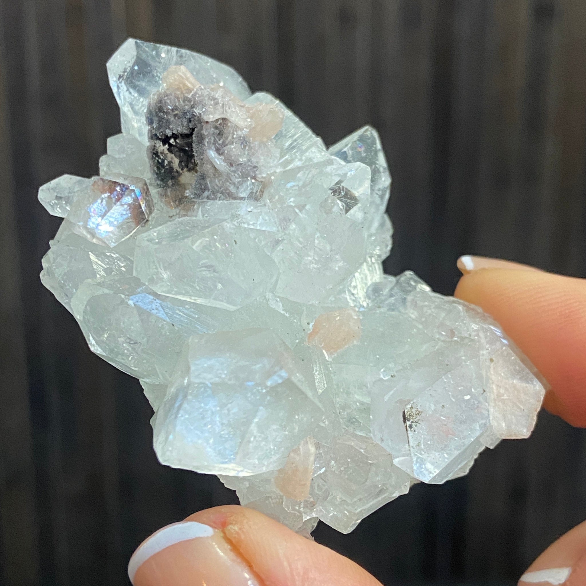 Apophyllite Cluster - India - Castle Rocks Cornwall