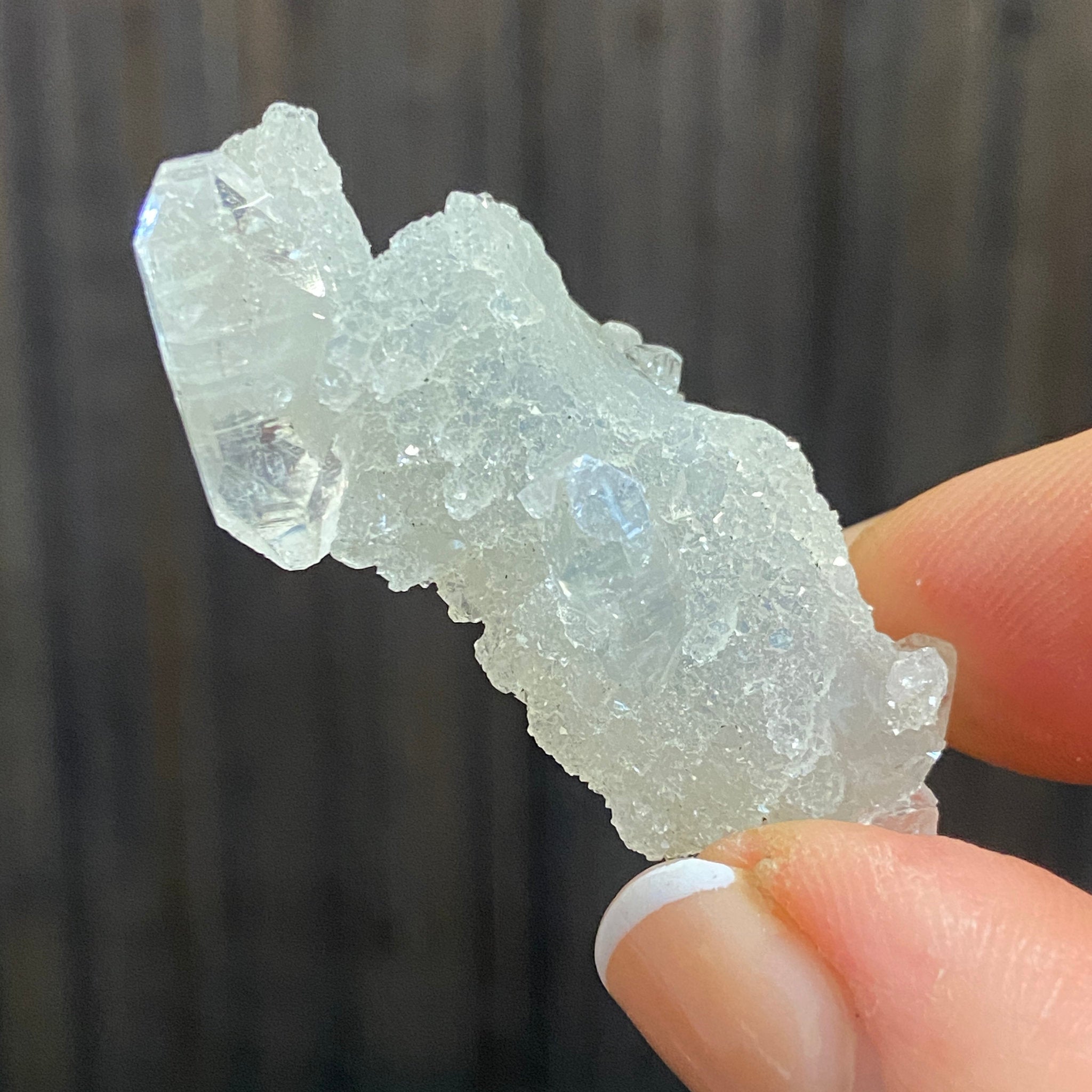 Apophyllite Cluster - India - Castle Rocks Cornwall