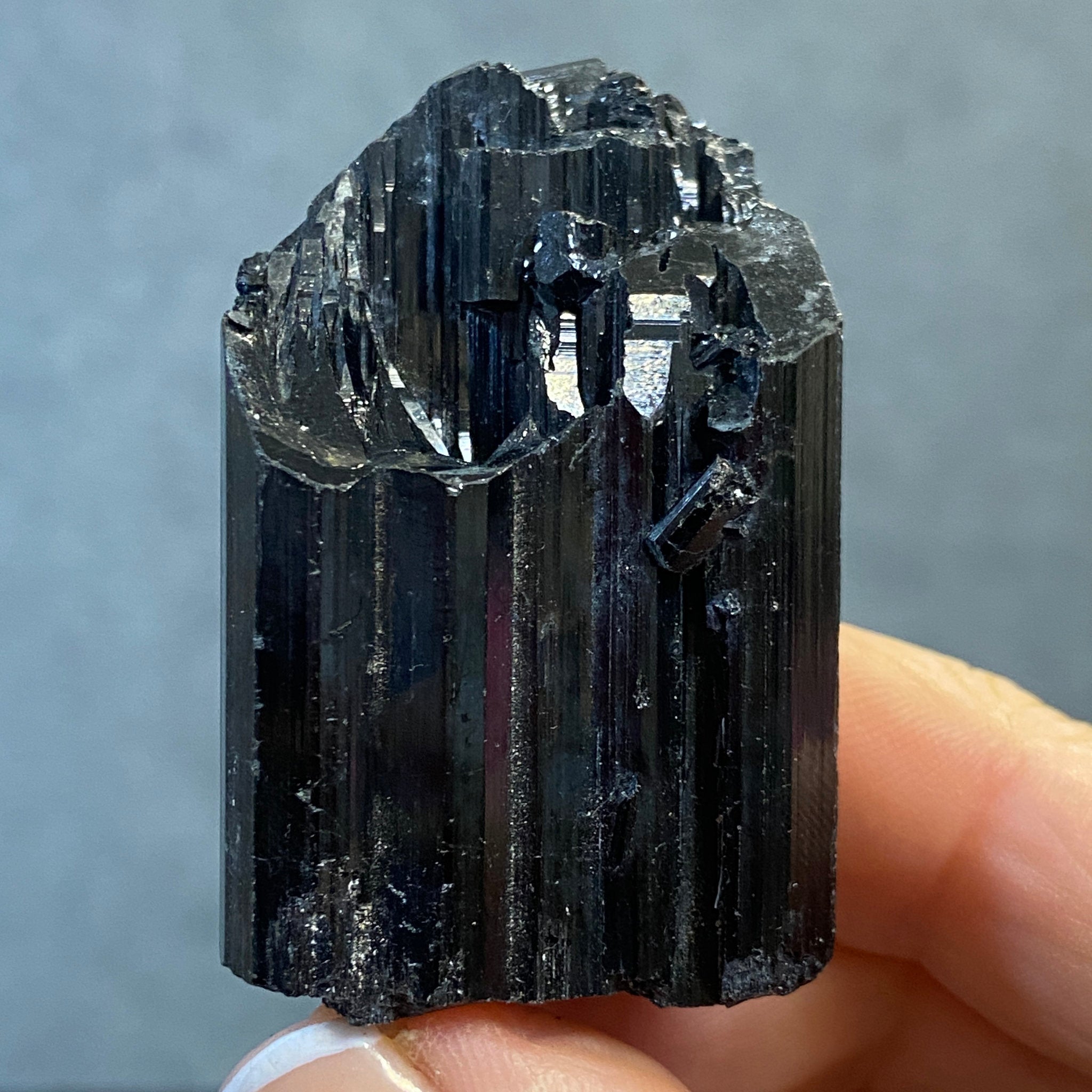 Black Tourmaline Rod – Namibia - Castle Rocks Cornwall