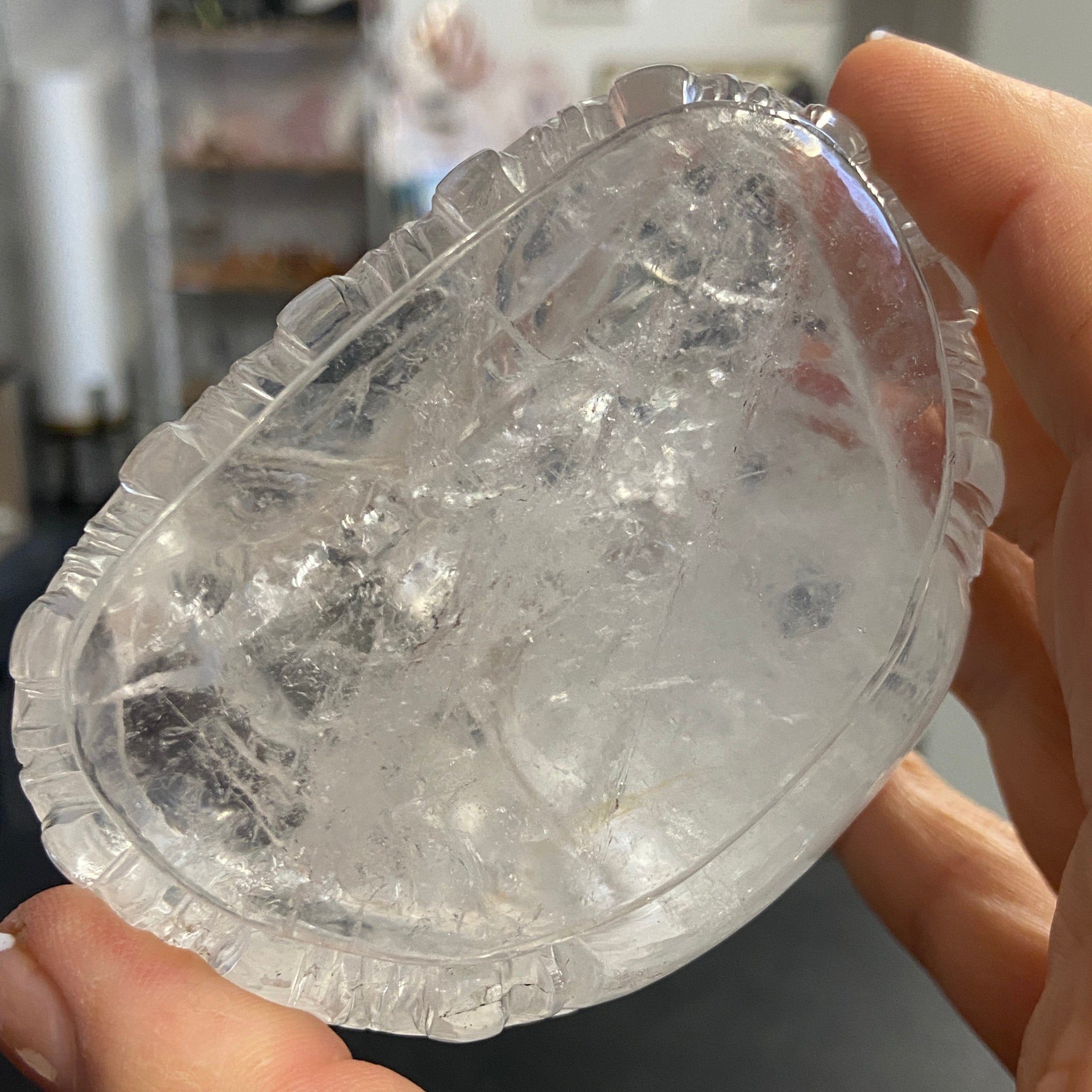 Clear Quartz Buddha Carving – Brazil - Castle Rocks Cornwall