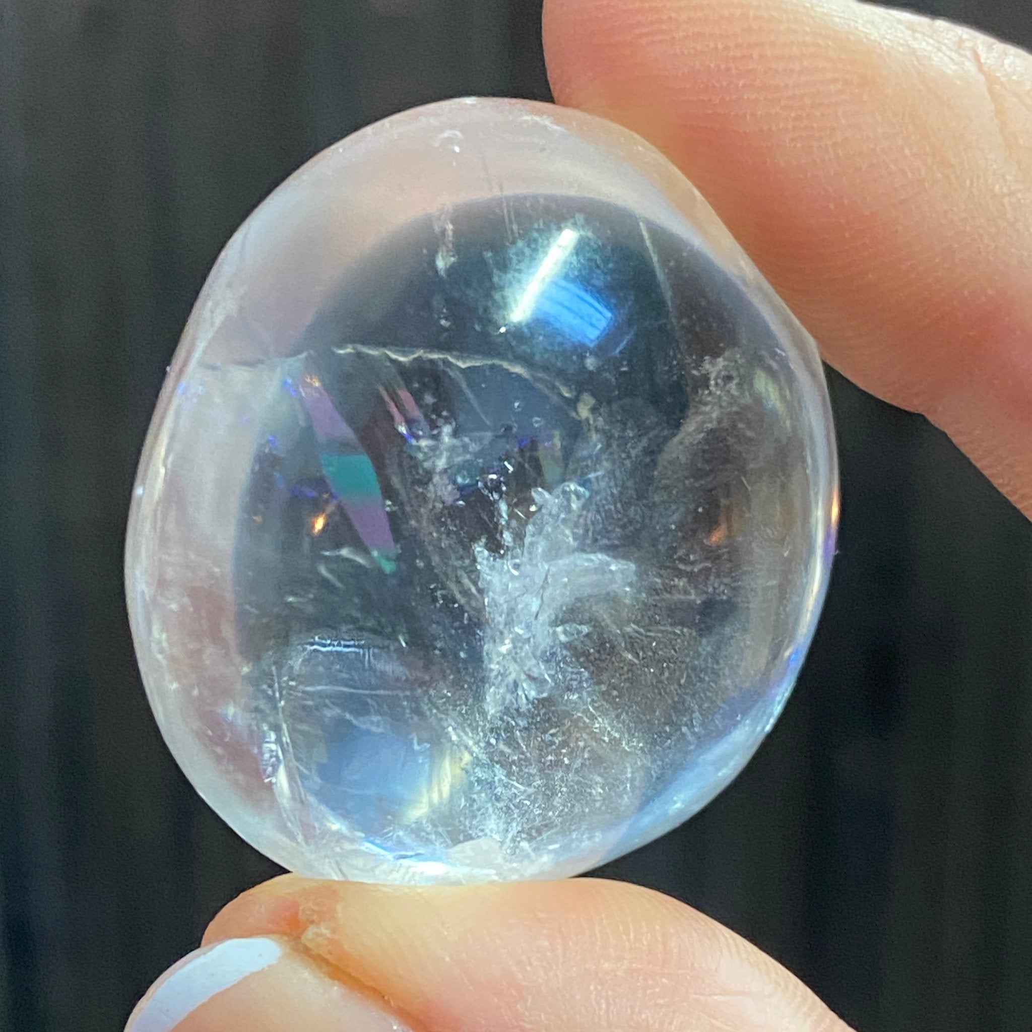 Clear Quartz Freeform with Rainbows - Madagascar - Castle Rocks Cornwall