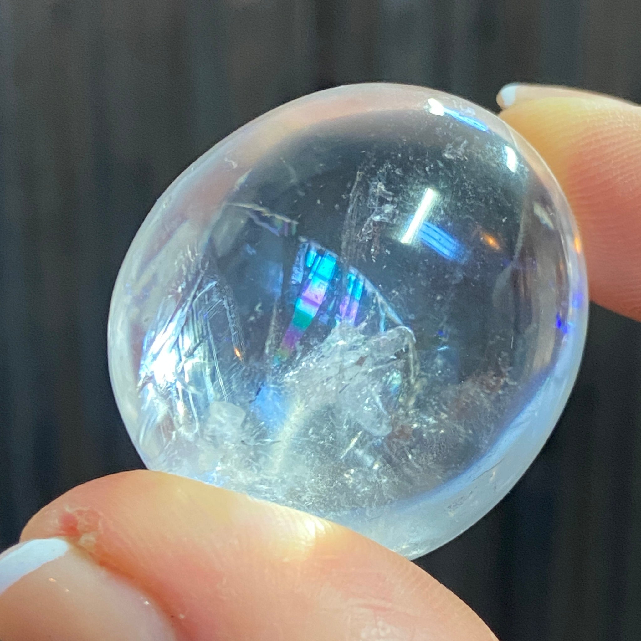 Clear Quartz Freeform with Rainbows - Madagascar - Castle Rocks Cornwall