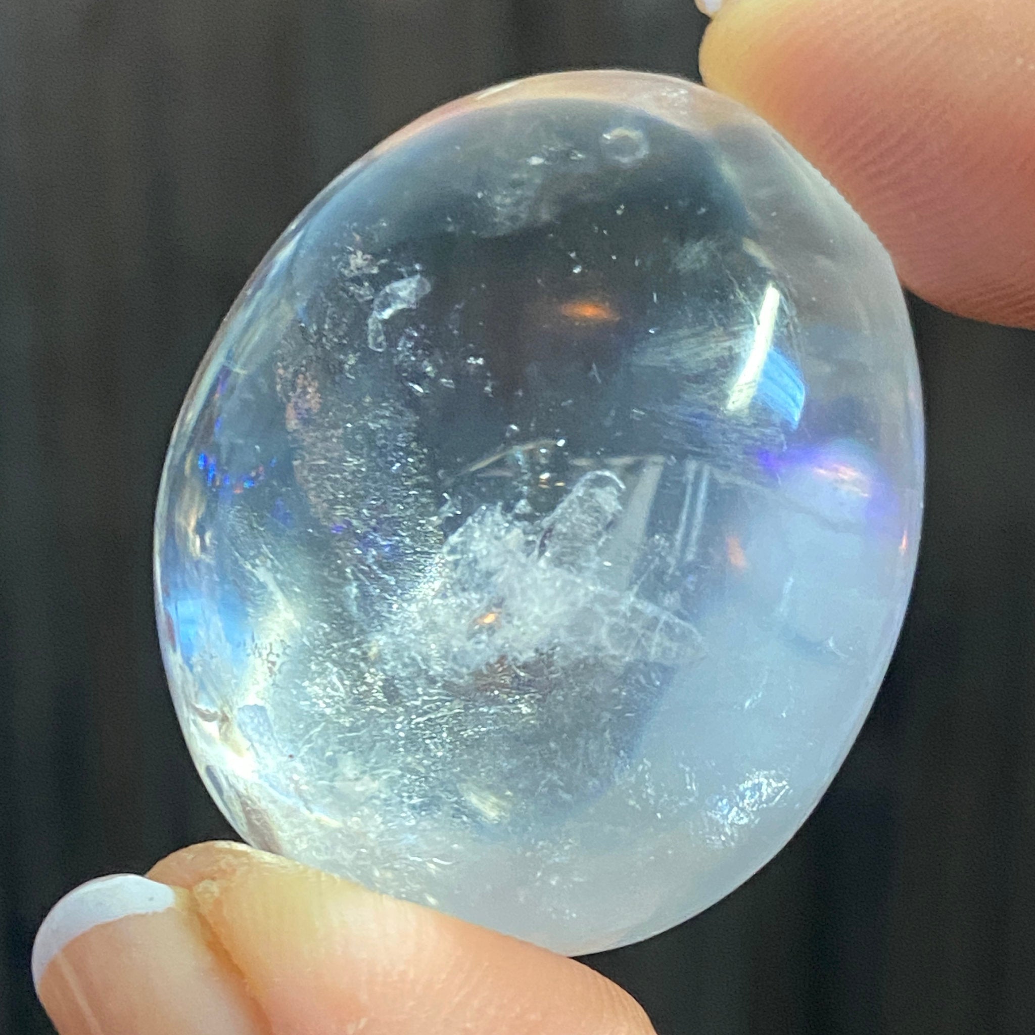 Clear Quartz Freeform with Rainbows - Madagascar - Castle Rocks Cornwall