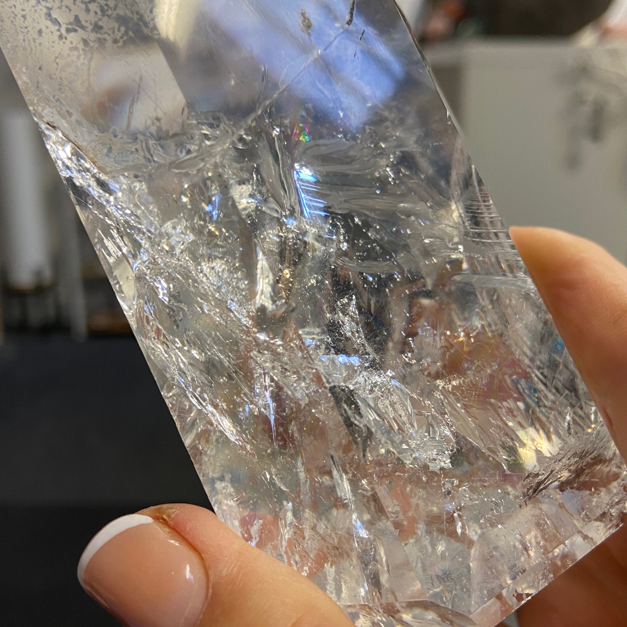 Clear Quartz Generator Tower – Brazil - Castle Rocks Cornwall