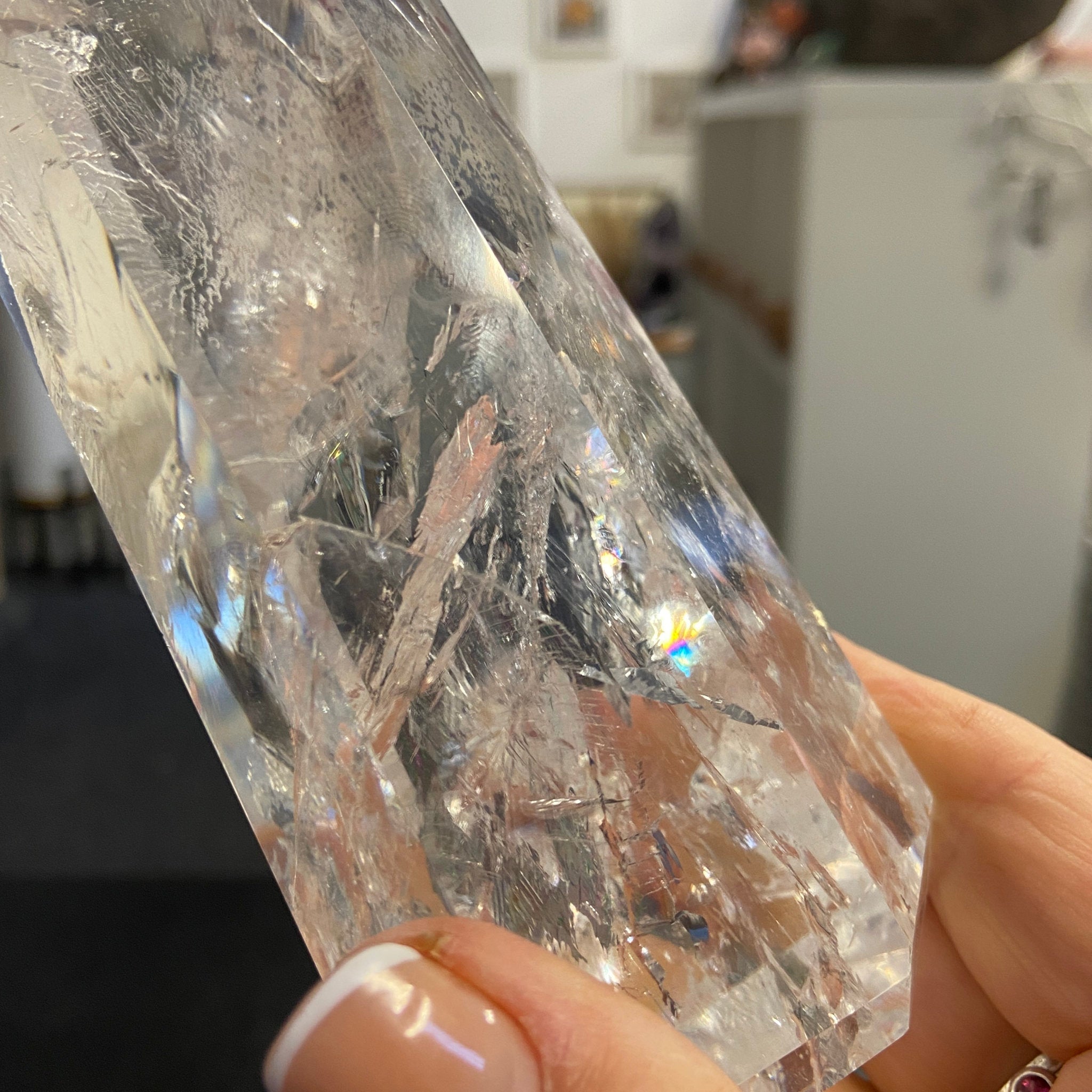 Clear Quartz Generator Tower – Brazil - Castle Rocks Cornwall