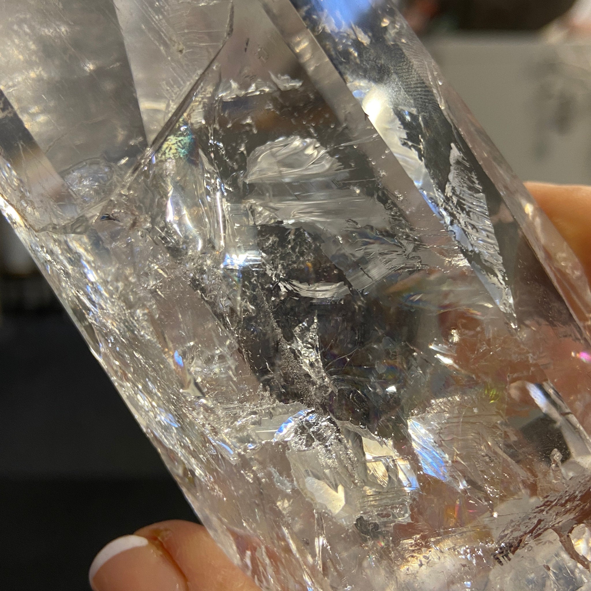 Clear Quartz Generator Tower – Brazil - Castle Rocks Cornwall