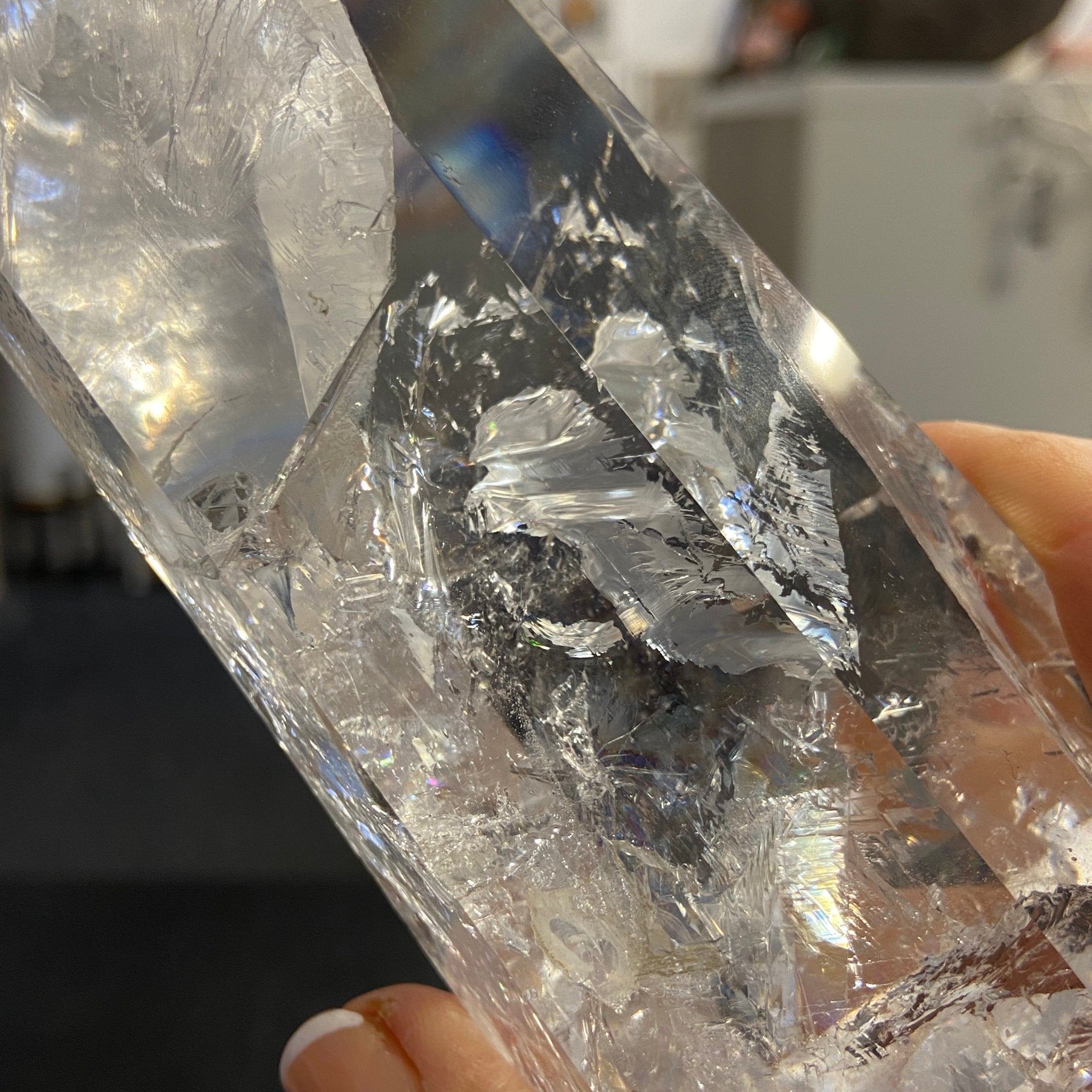 Clear Quartz Generator Tower – Brazil - Castle Rocks Cornwall