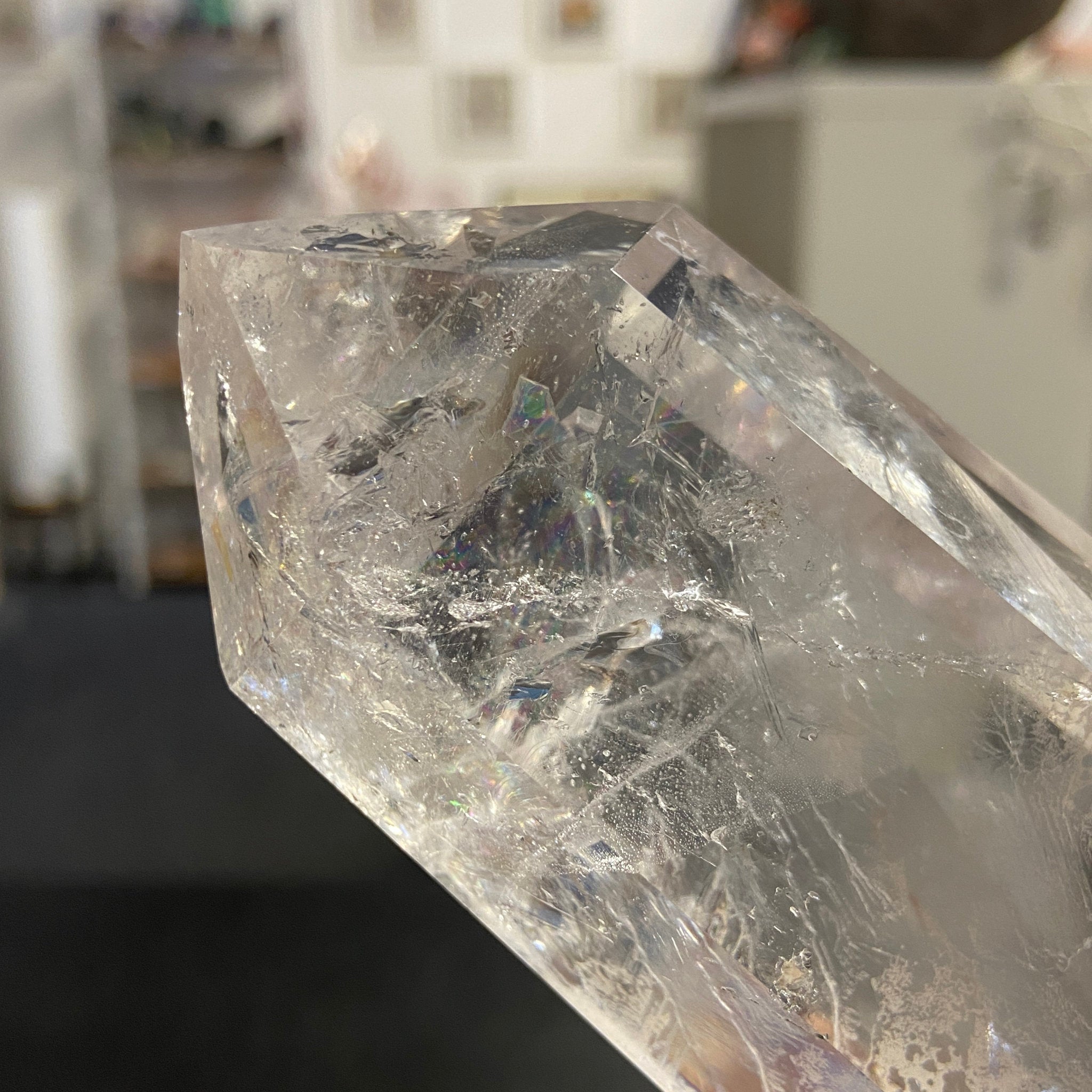 Clear Quartz Generator Tower – Brazil - Castle Rocks Cornwall