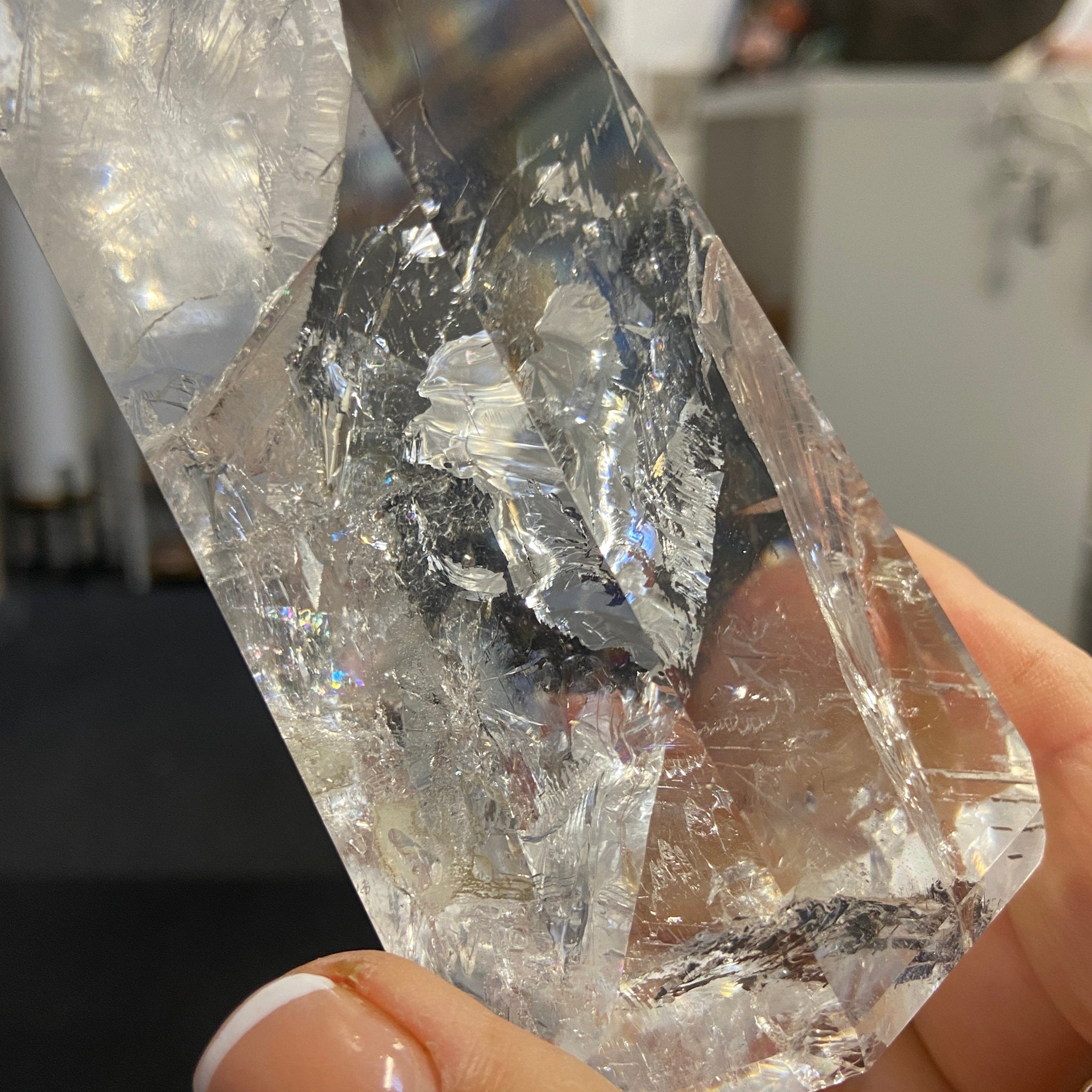 Clear Quartz Generator Tower – Brazil - Castle Rocks Cornwall