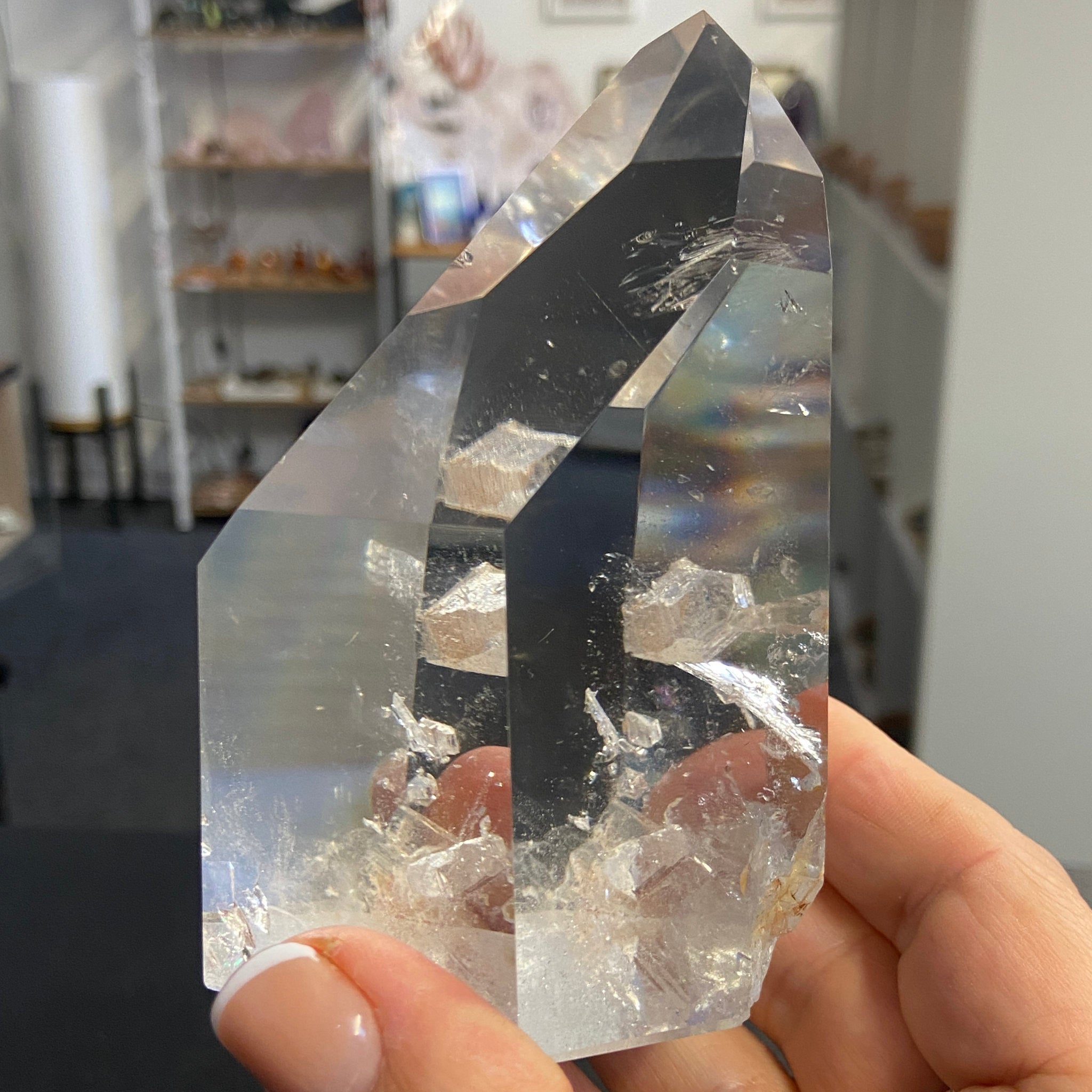 Clear Quartz Manifestation Tower – Brazil - Castle Rocks Cornwall