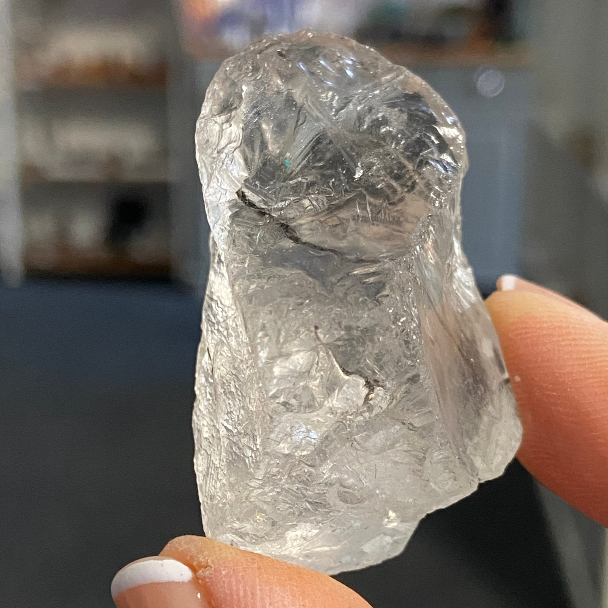 Clear Quartz with Black Tourmaline - Brazil - Castle Rocks Cornwall