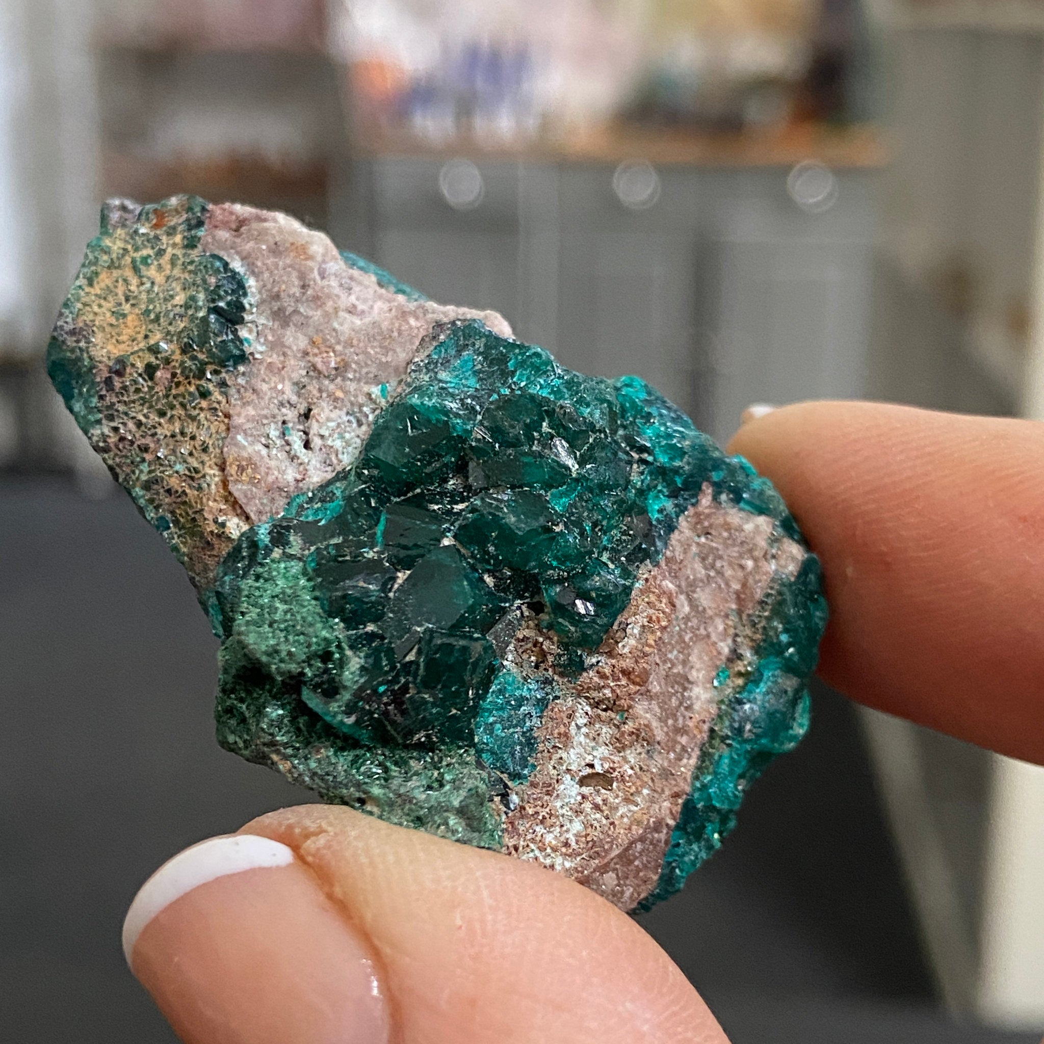 Dioptase – Morocco - Castle Rocks Cornwall