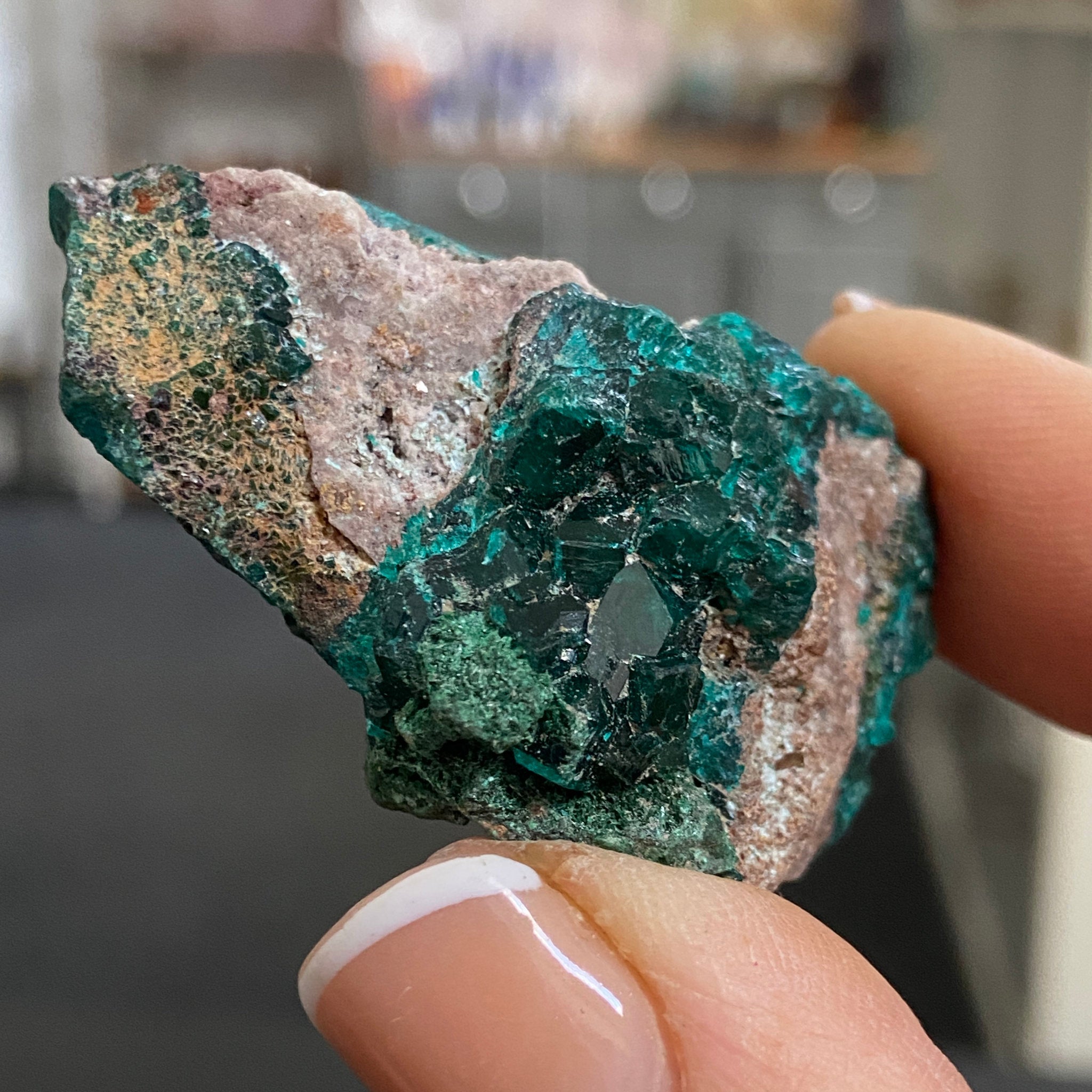 Dioptase – Morocco - Castle Rocks Cornwall
