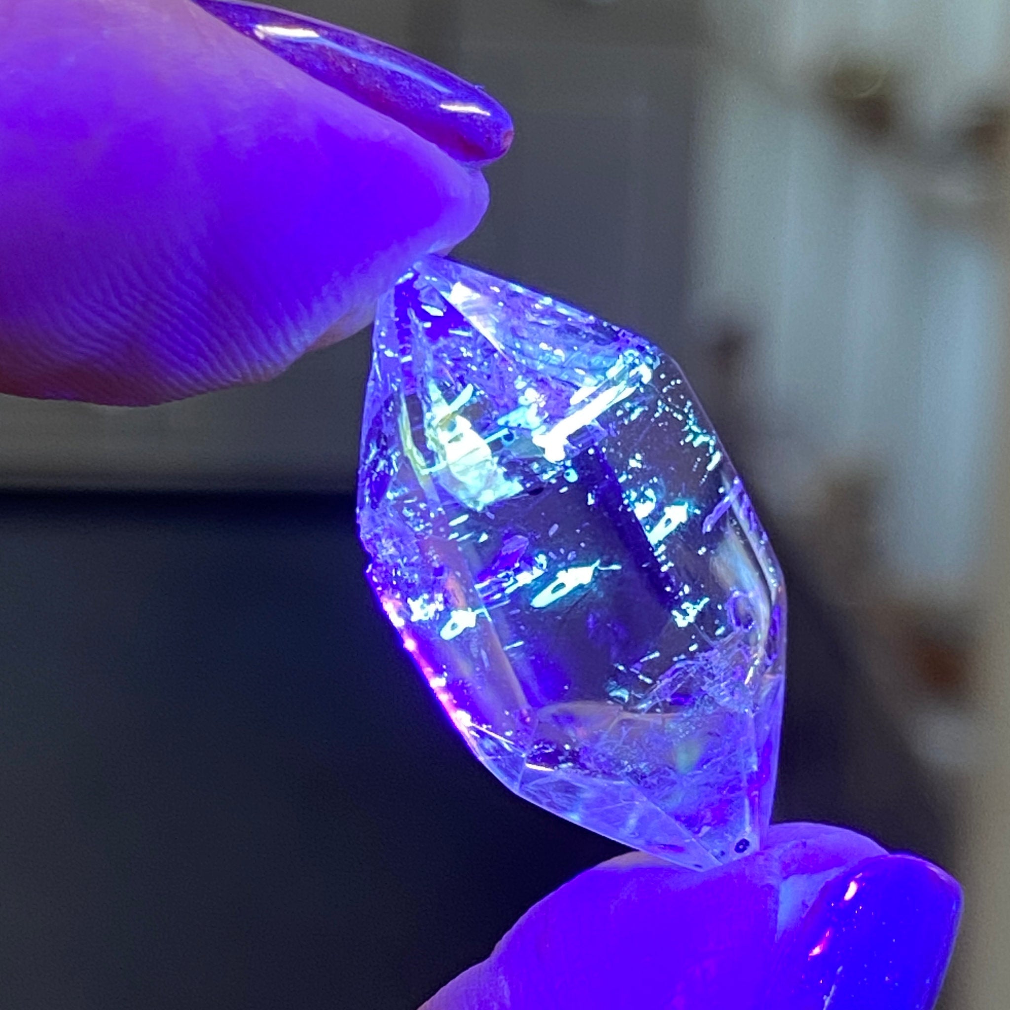 Firefly Quartz – Double Terminated Enhydro Quartz - Castle Rocks Cornwall