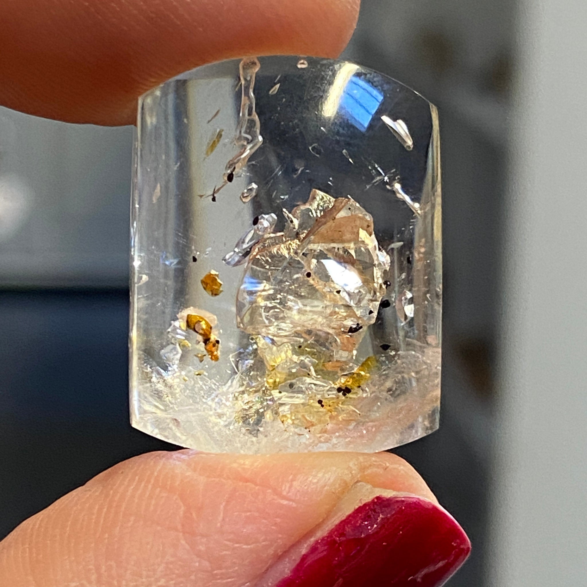 Firefly Quartz Freeform – Madagascar - Castle Rocks Cornwall