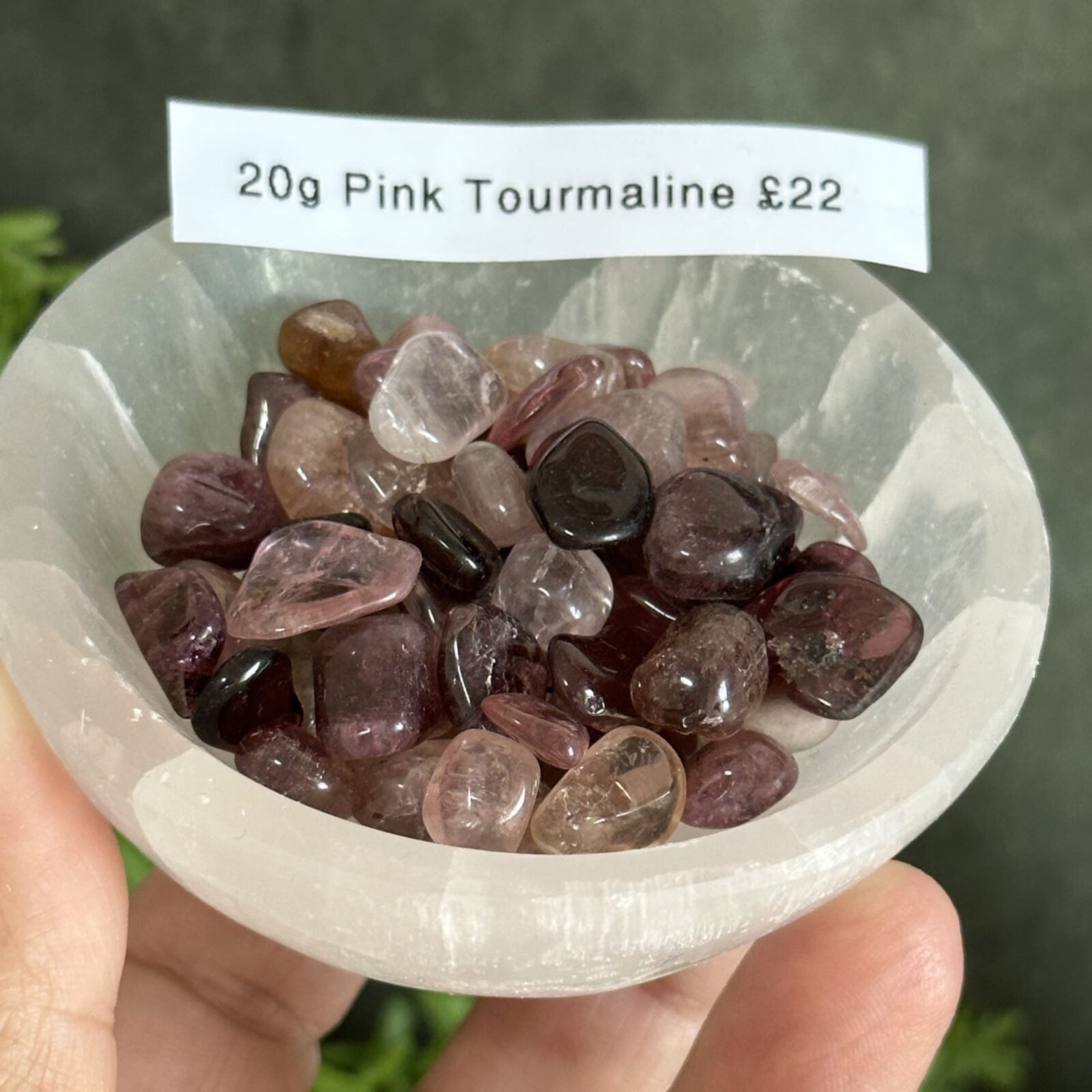 20g Pink Tourmaline tumbled stones