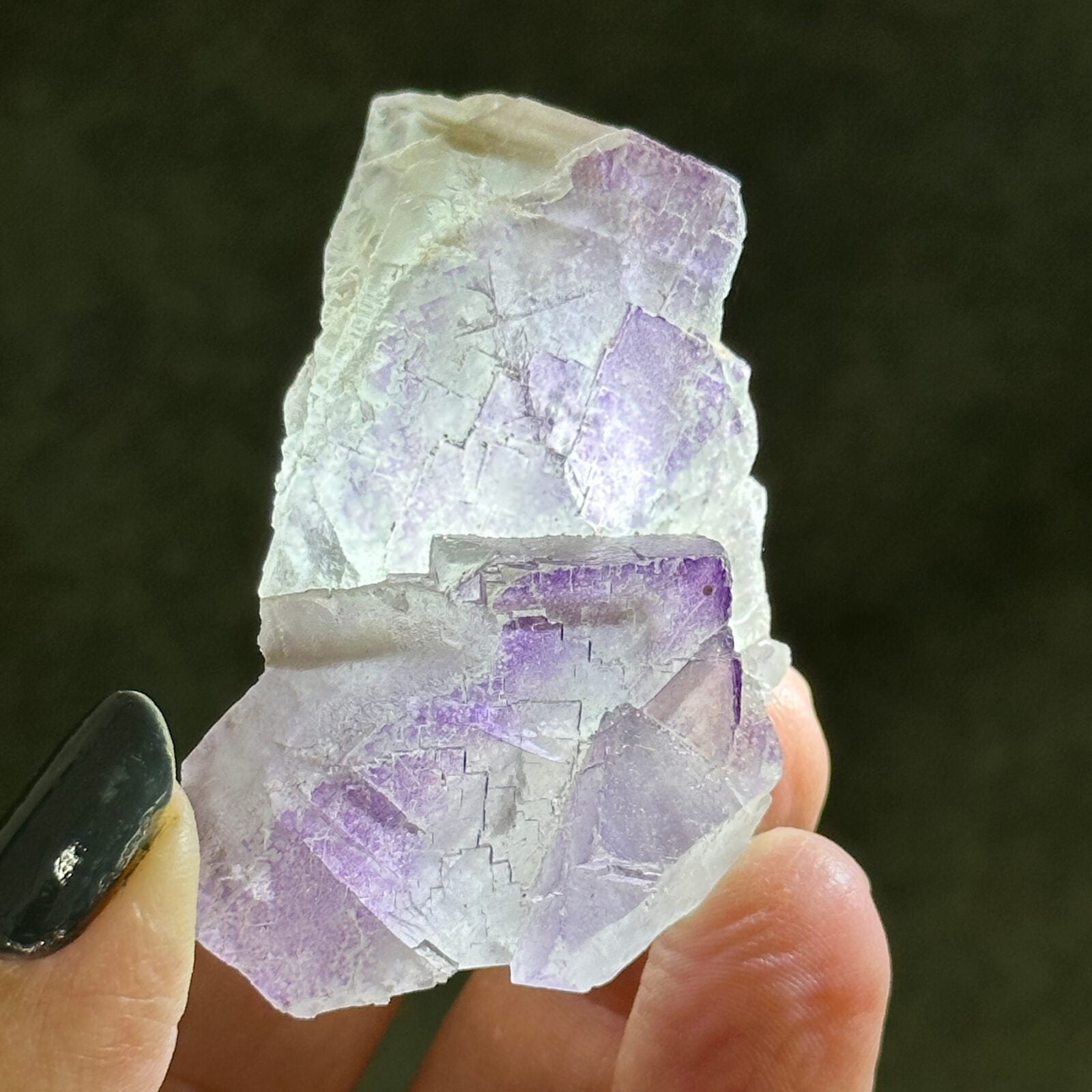 Violet Purple Zoning Fluorite