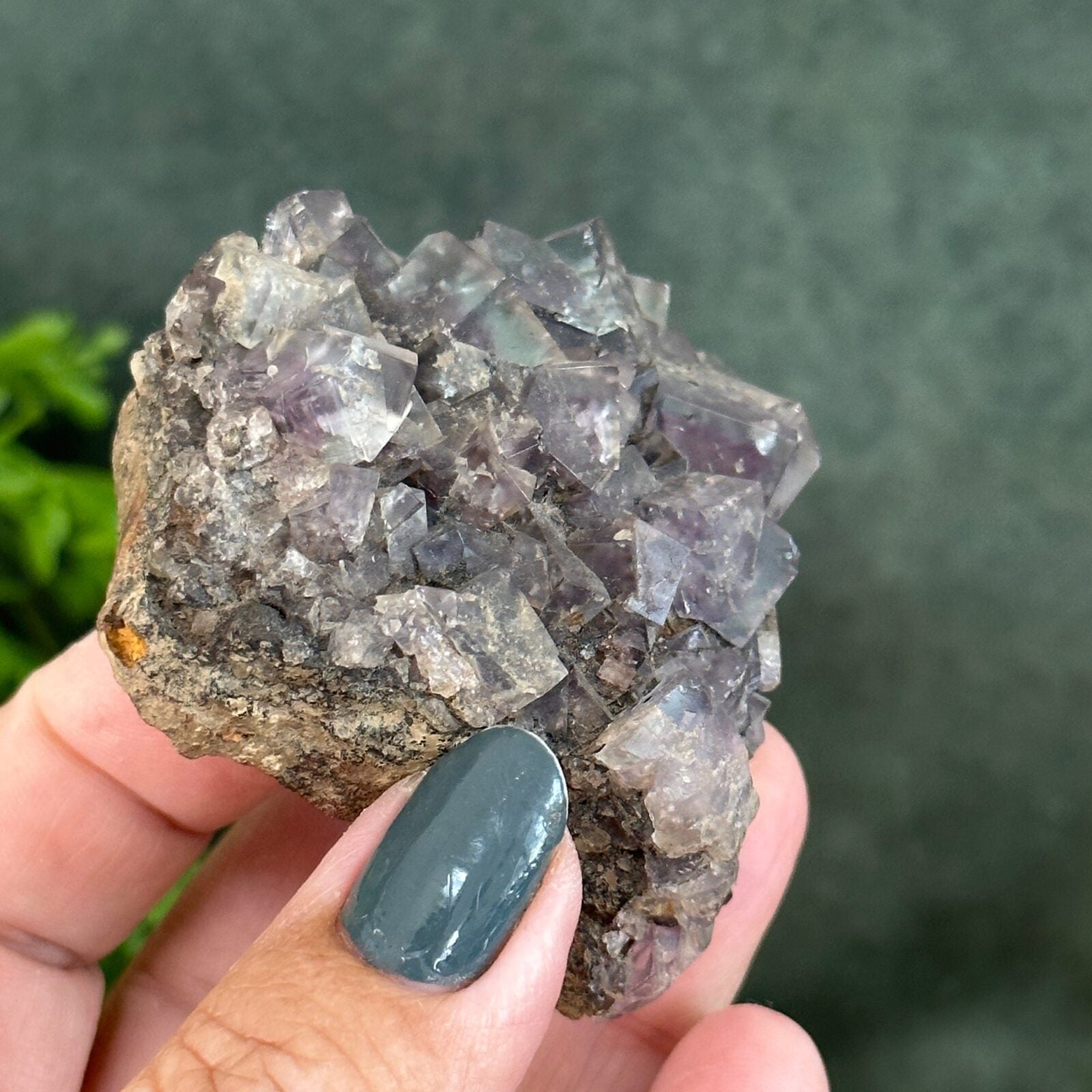 UV active Blue/Green Fluorite cluster from UK