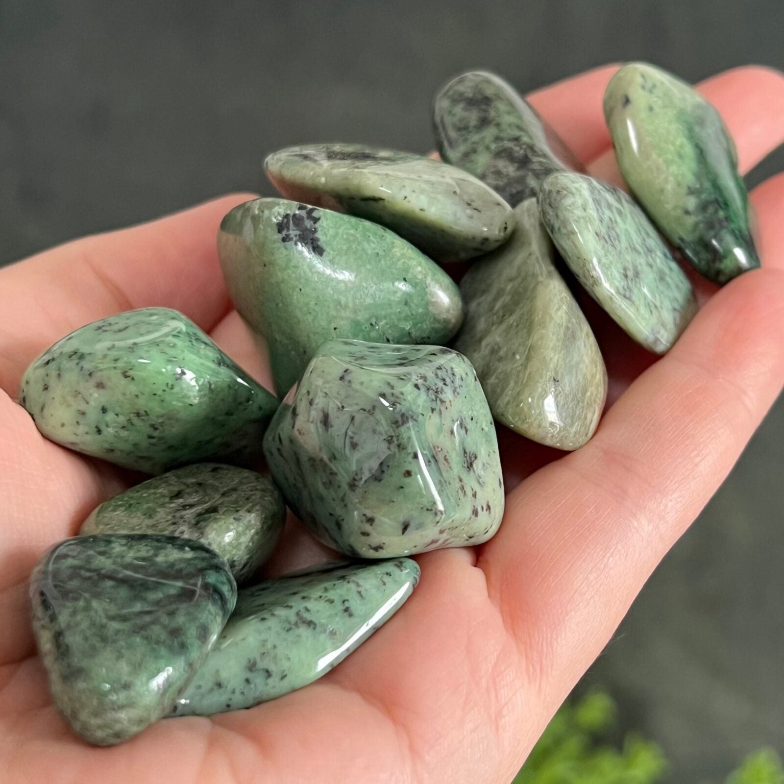 Grossular Garnet Tumbled Stone