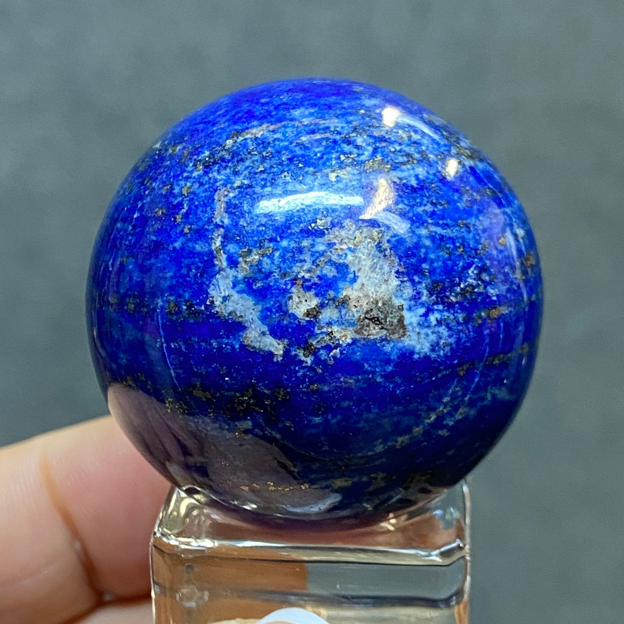 Lapis Lazuli Sphere from Mine 4 – Afghanistan - Castle Rocks Cornwall