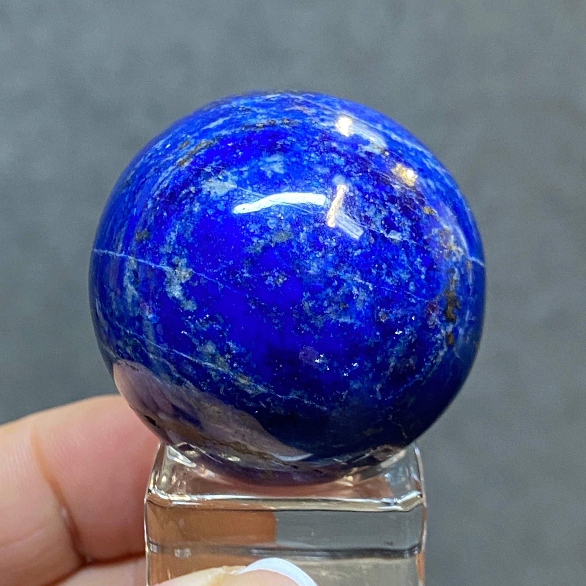 Lapis Lazuli Sphere from Mine 4 – Afghanistan - Castle Rocks Cornwall