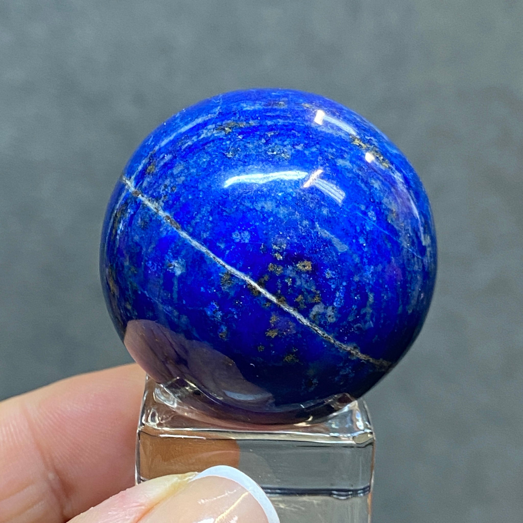 Lapis Lazuli Sphere from Mine 4 – Afghanistan - Castle Rocks Cornwall