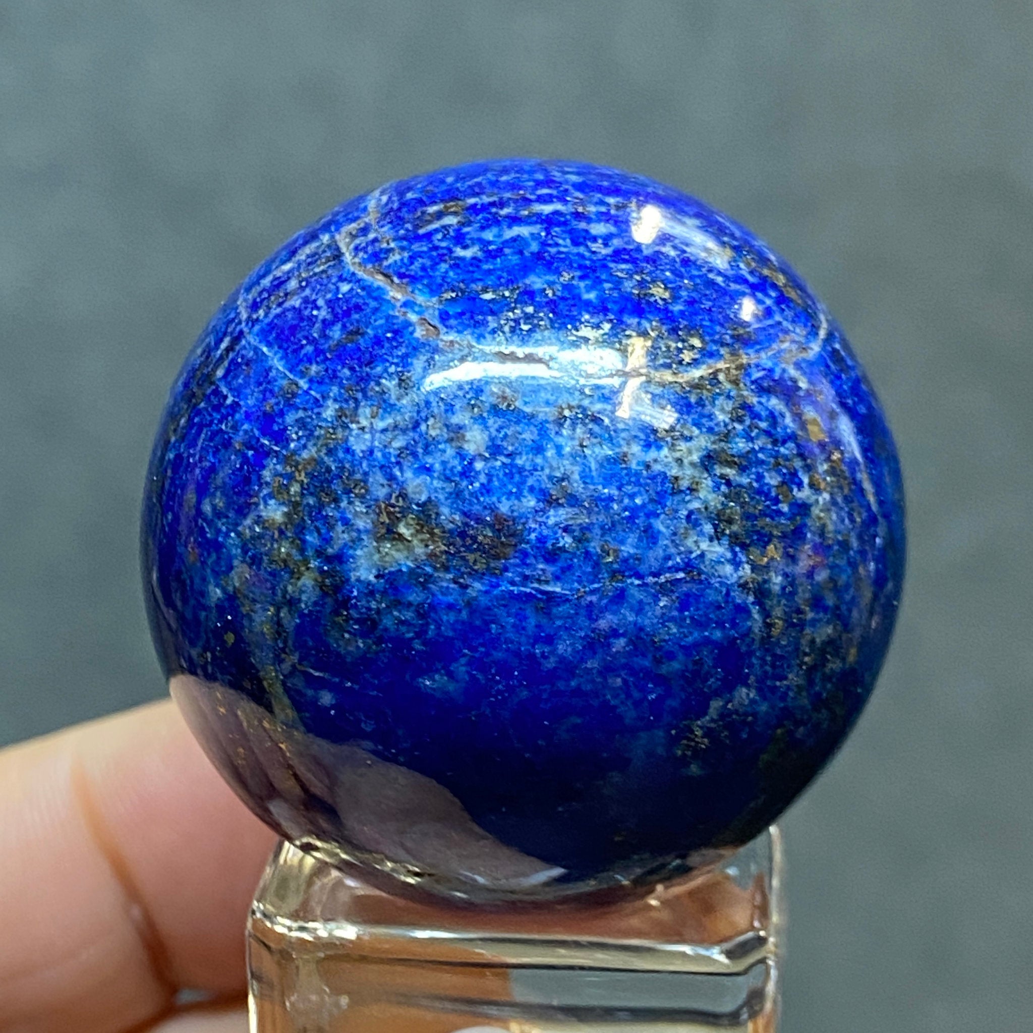 Lapis Lazuli Sphere from Mine 4 – Afghanistan - Castle Rocks Cornwall