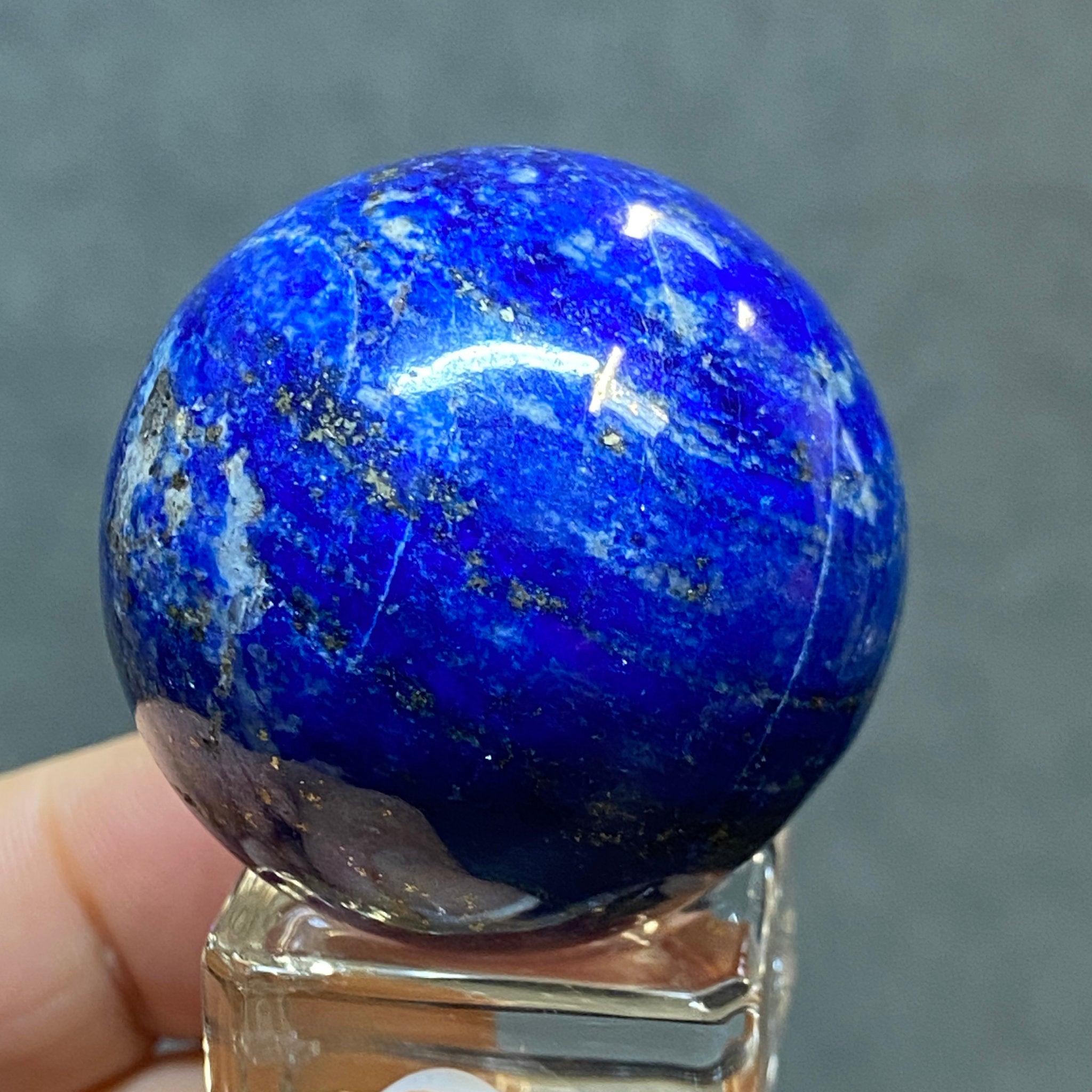Lapis Lazuli Sphere from Mine 4 – Afghanistan - Castle Rocks Cornwall