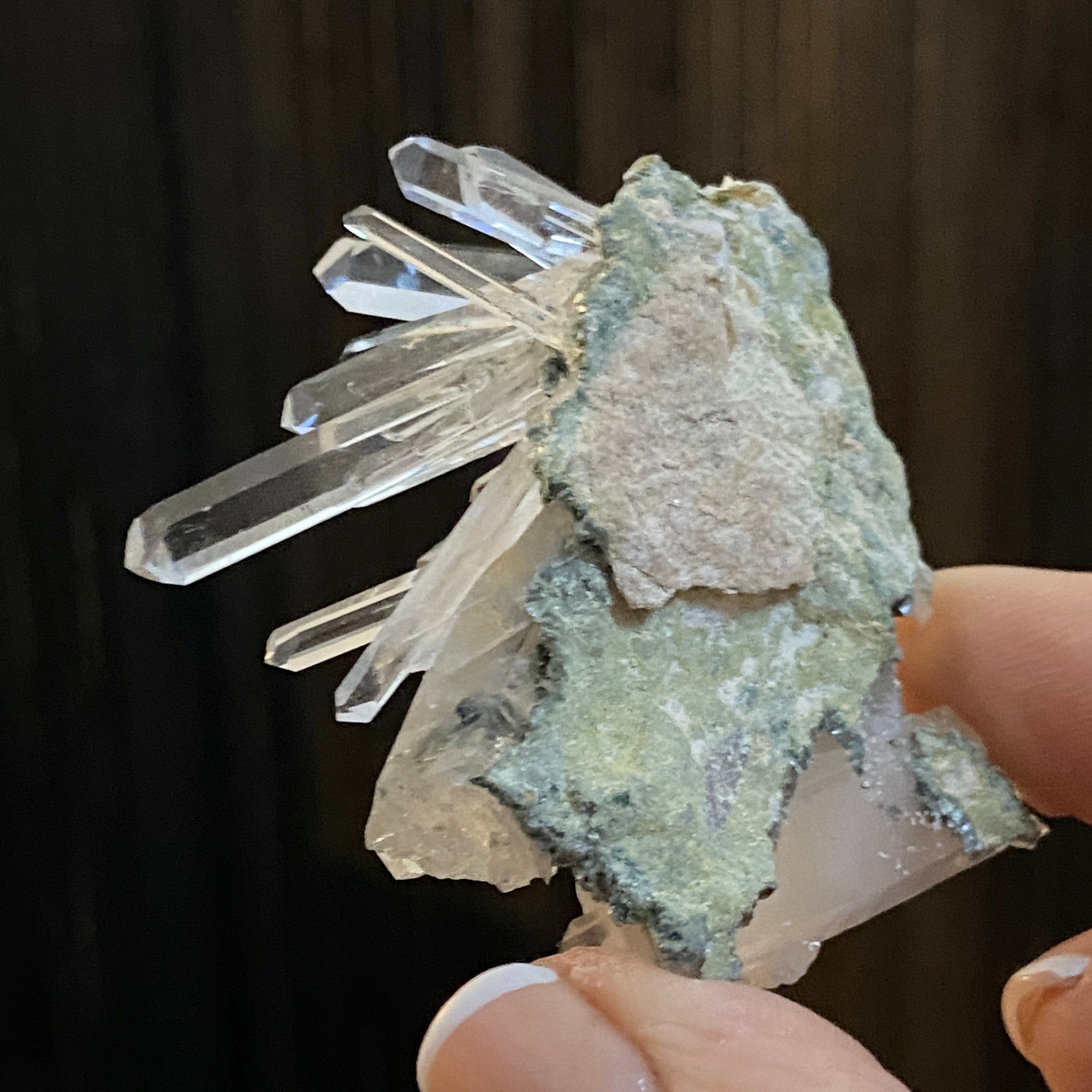Lemurian Needle Quartz Cluster from Colombia - Castle Rocks Cornwall