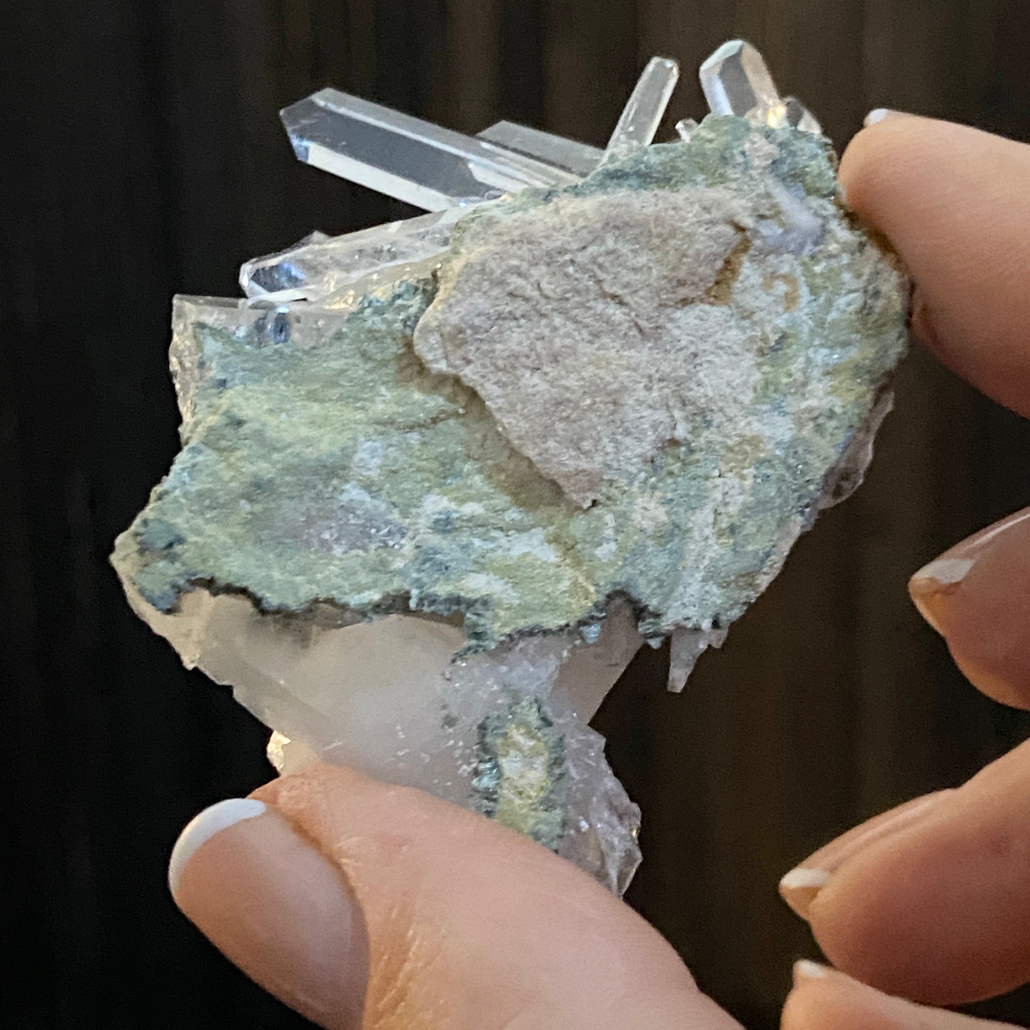 Lemurian Needle Quartz Cluster from Colombia - Castle Rocks Cornwall