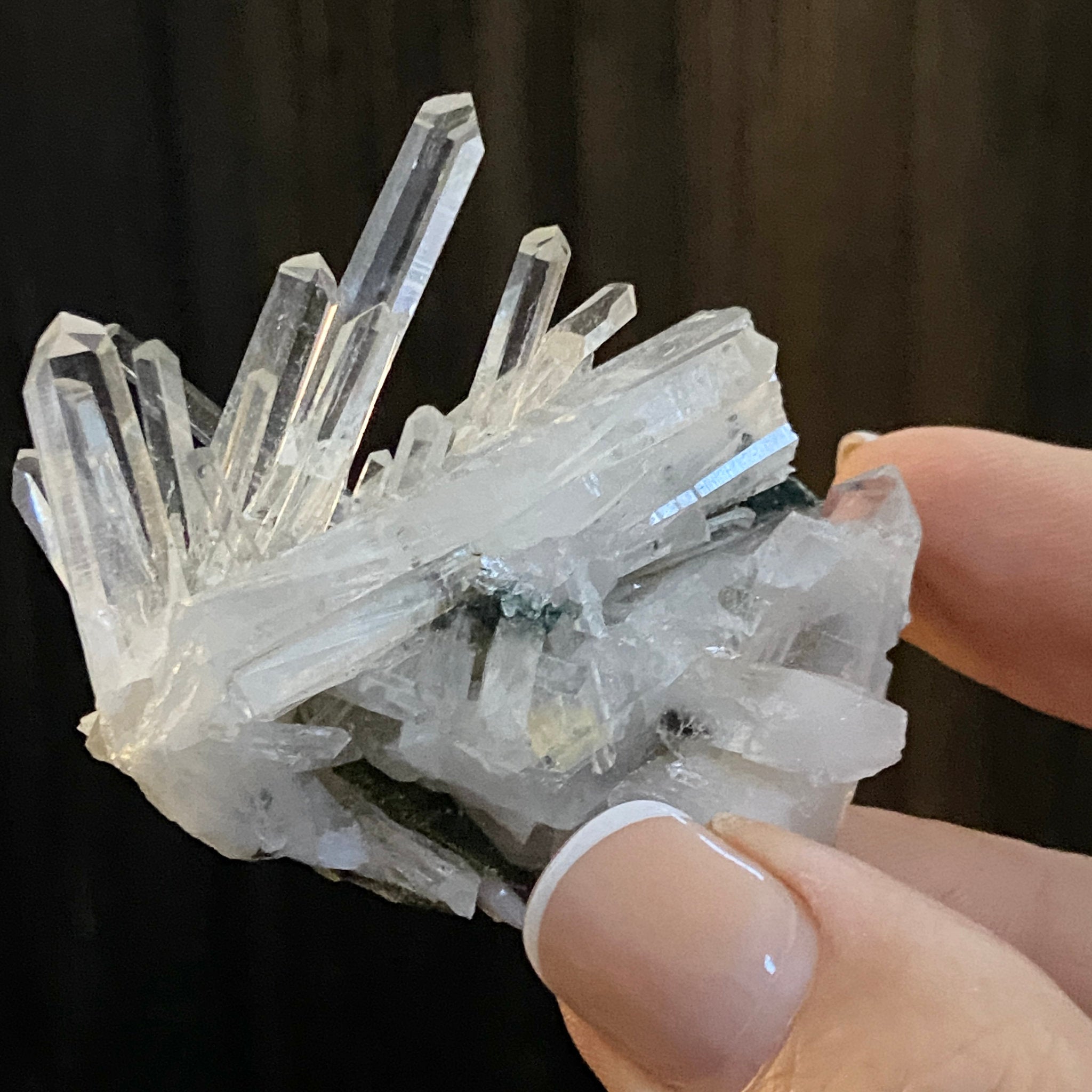 Lemurian Needle Quartz Cluster from Colombia - Castle Rocks Cornwall