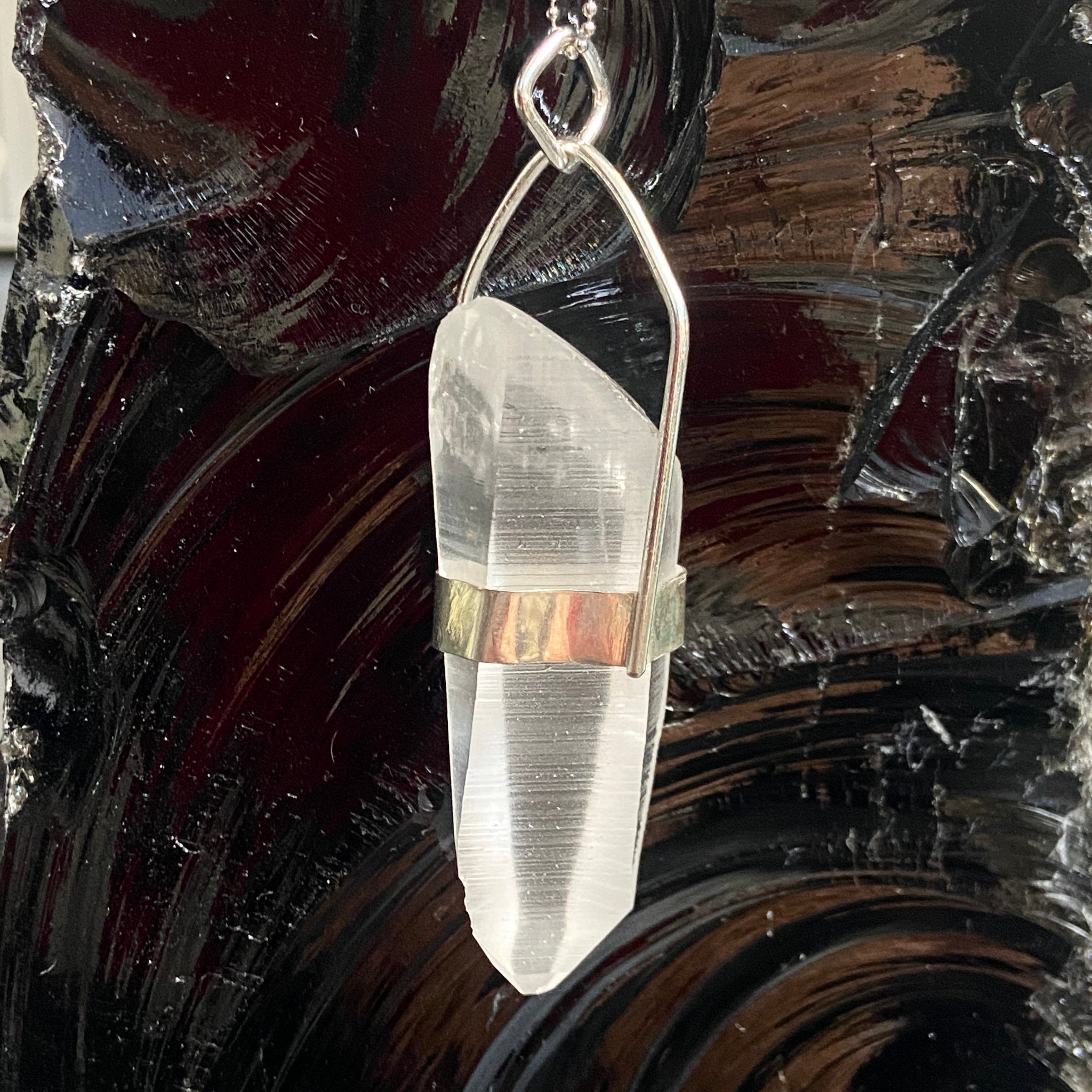 Lemurian Seed Pendant – Brazil - Bespoke by Song of the Sea - Castle Rocks Cornwall