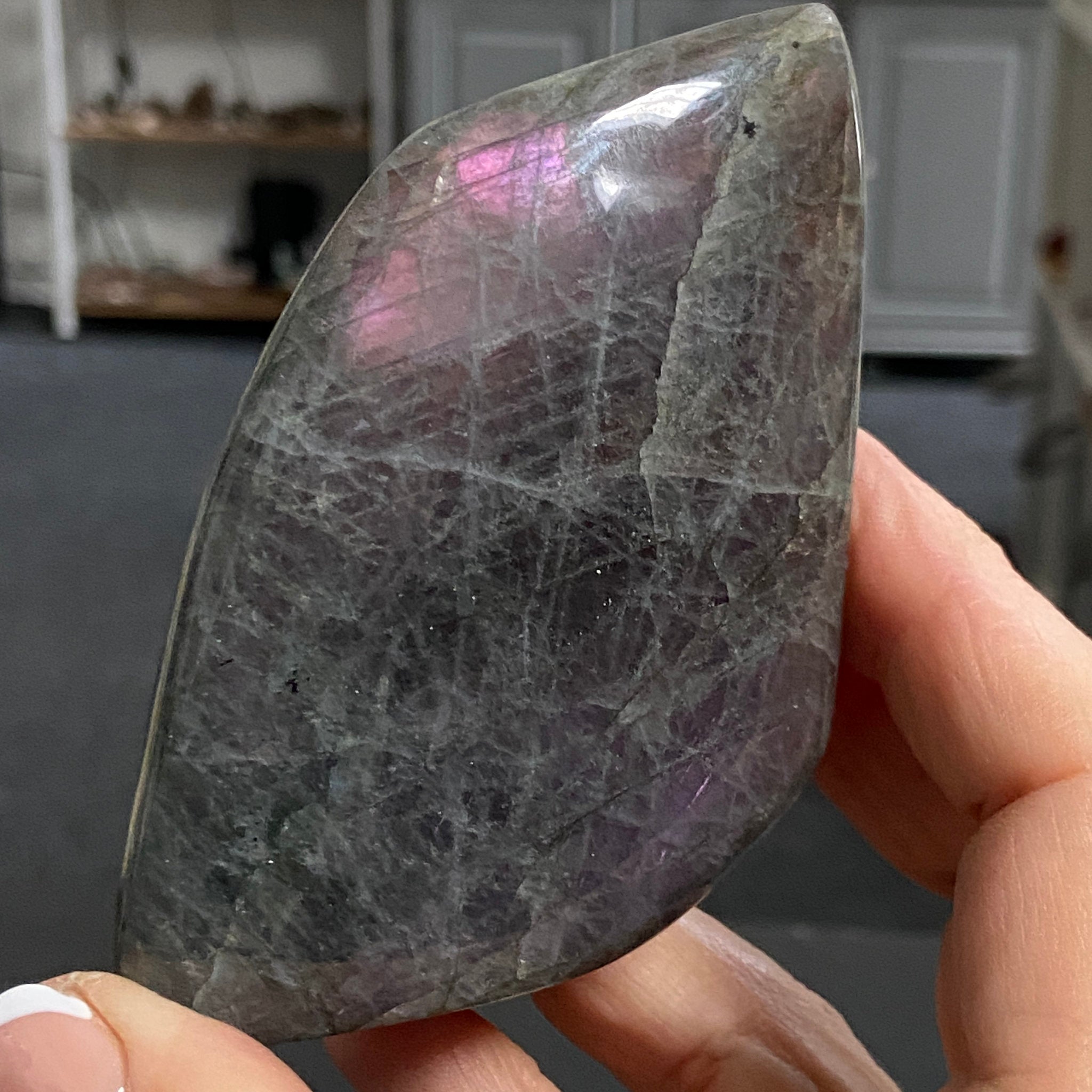 Madagascan Labradorite Freeform – New Beginnings & Intuition - Castle Rocks Cornwall