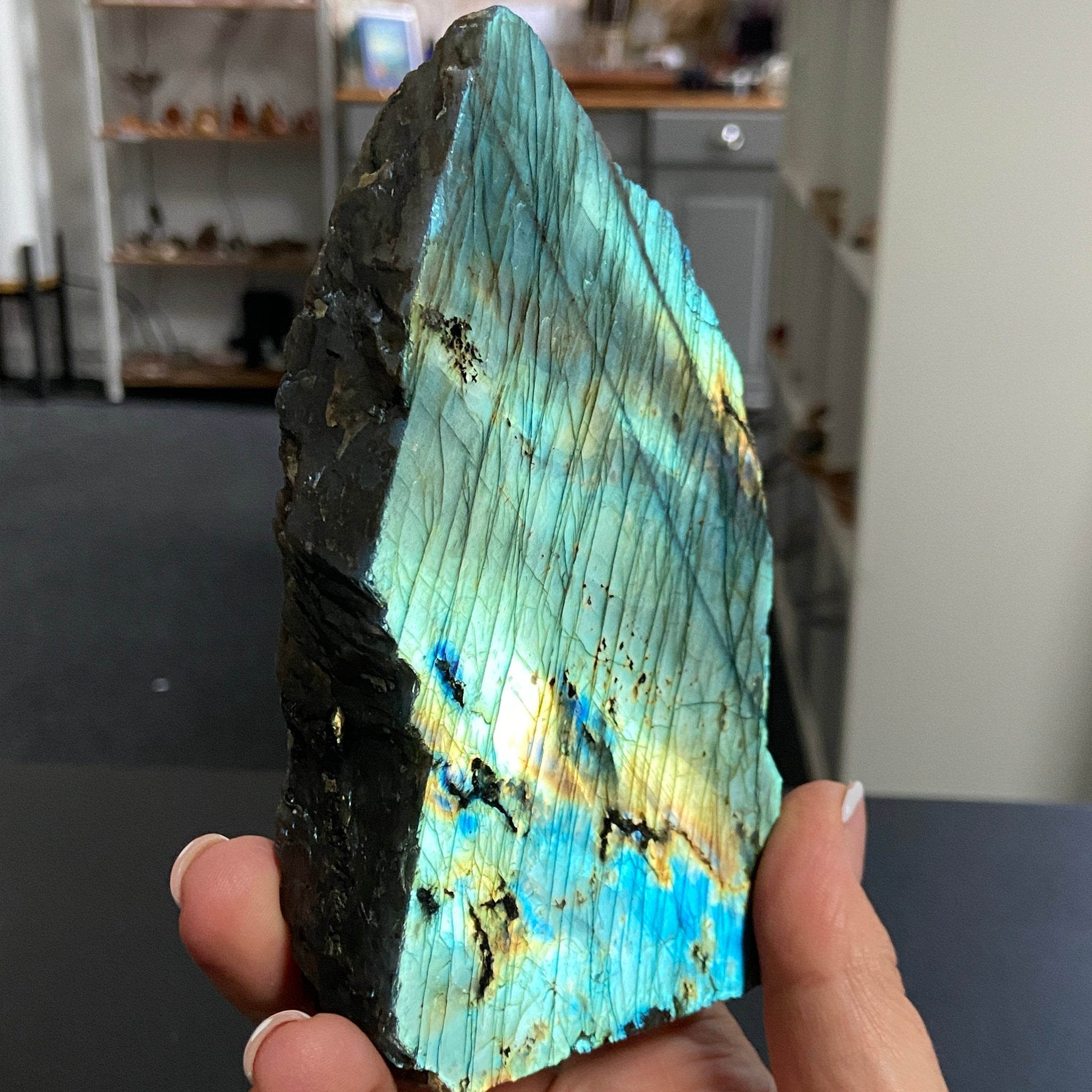 Madagascan 'Papillon' Labradorite – New Beginnings & Intuition - Castle Rocks Cornwall