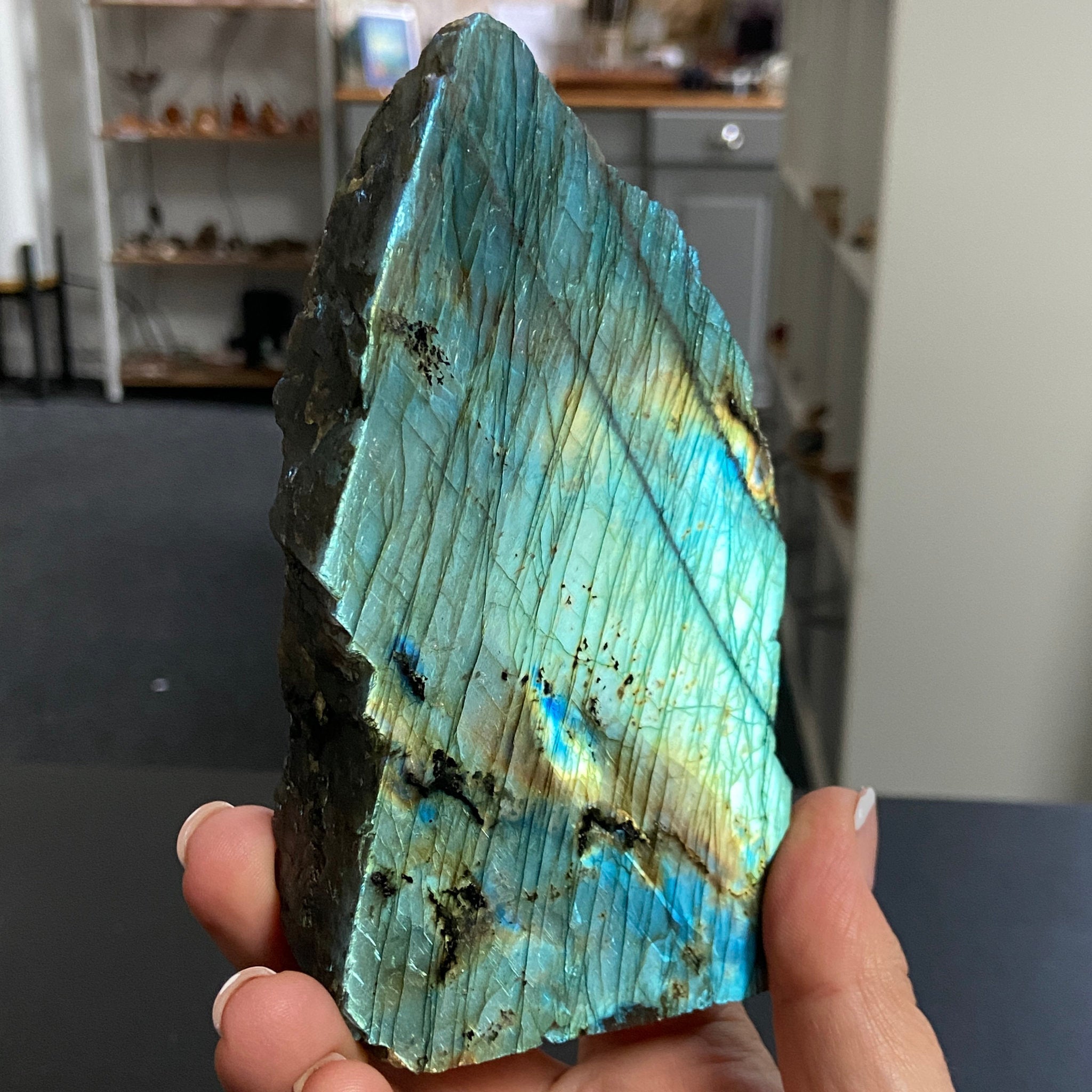 Madagascan 'Papillon' Labradorite – New Beginnings & Intuition - Castle Rocks Cornwall