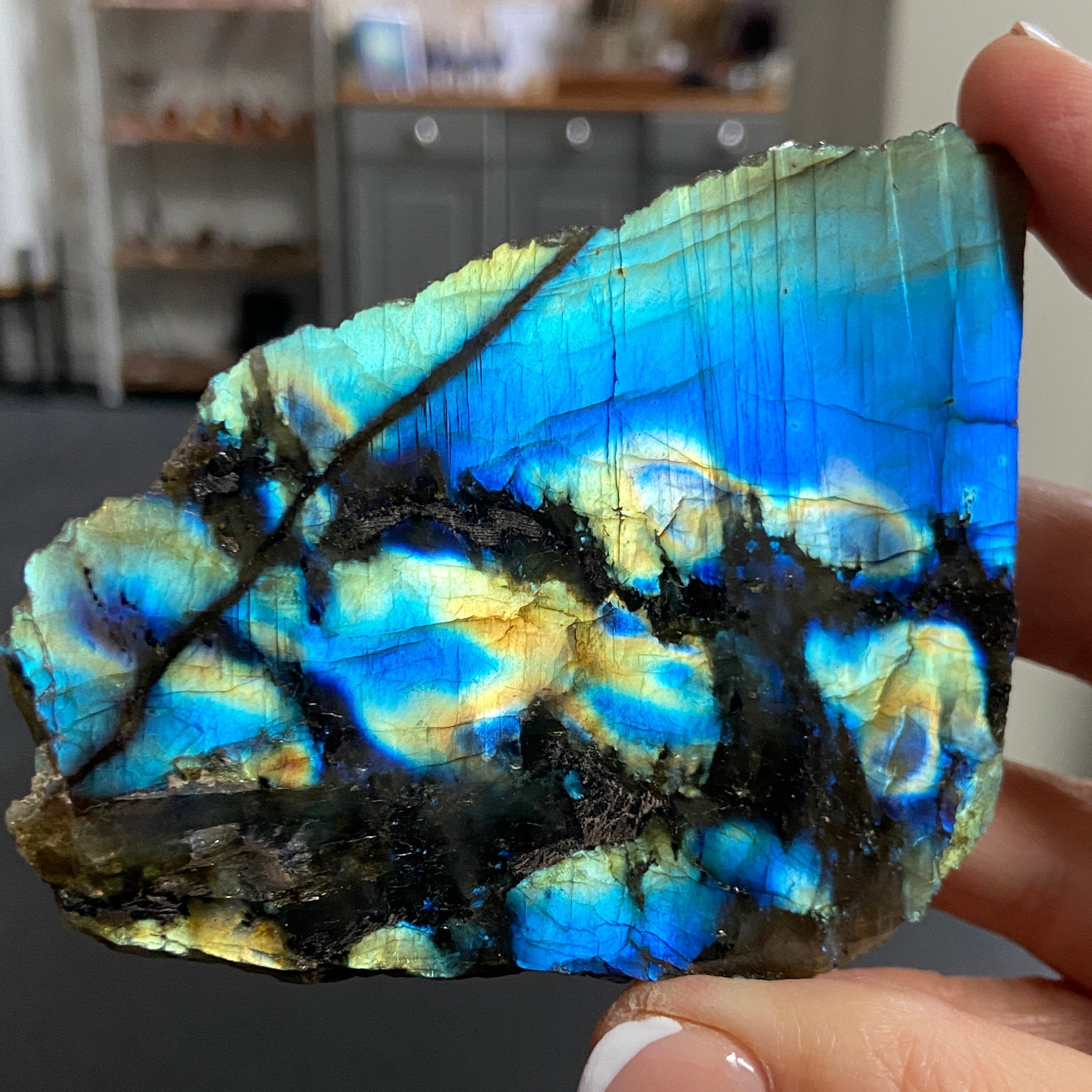 Madagascan 'Papillon' Labradorite – New Beginnings & Intuition - Castle Rocks Cornwall