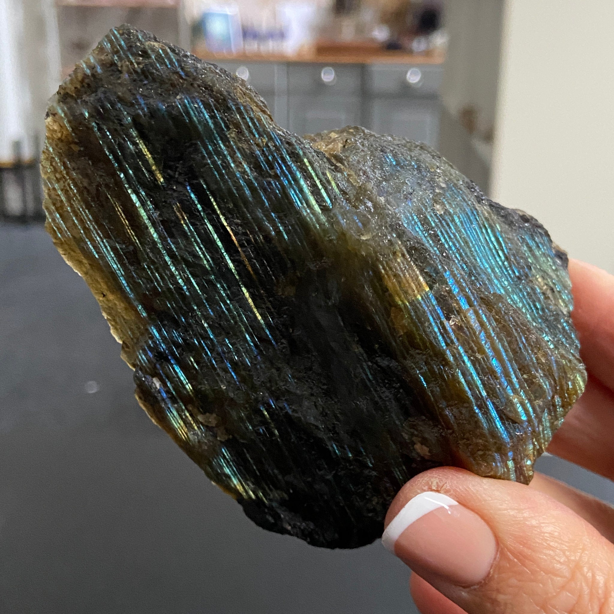 Madagascan 'Papillon' Labradorite – New Beginnings & Intuition - Castle Rocks Cornwall