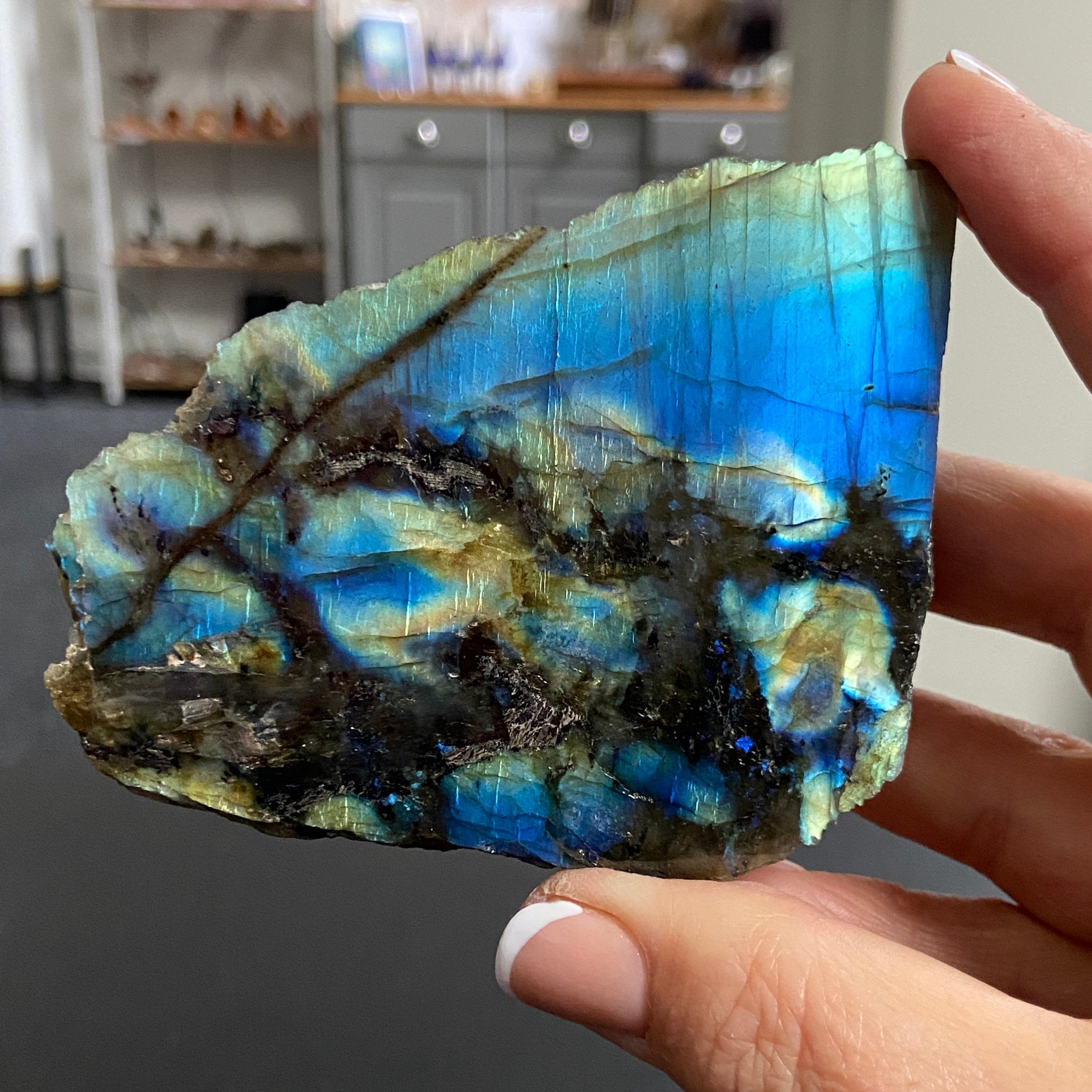 Madagascan 'Papillon' Labradorite – New Beginnings & Intuition - Castle Rocks Cornwall