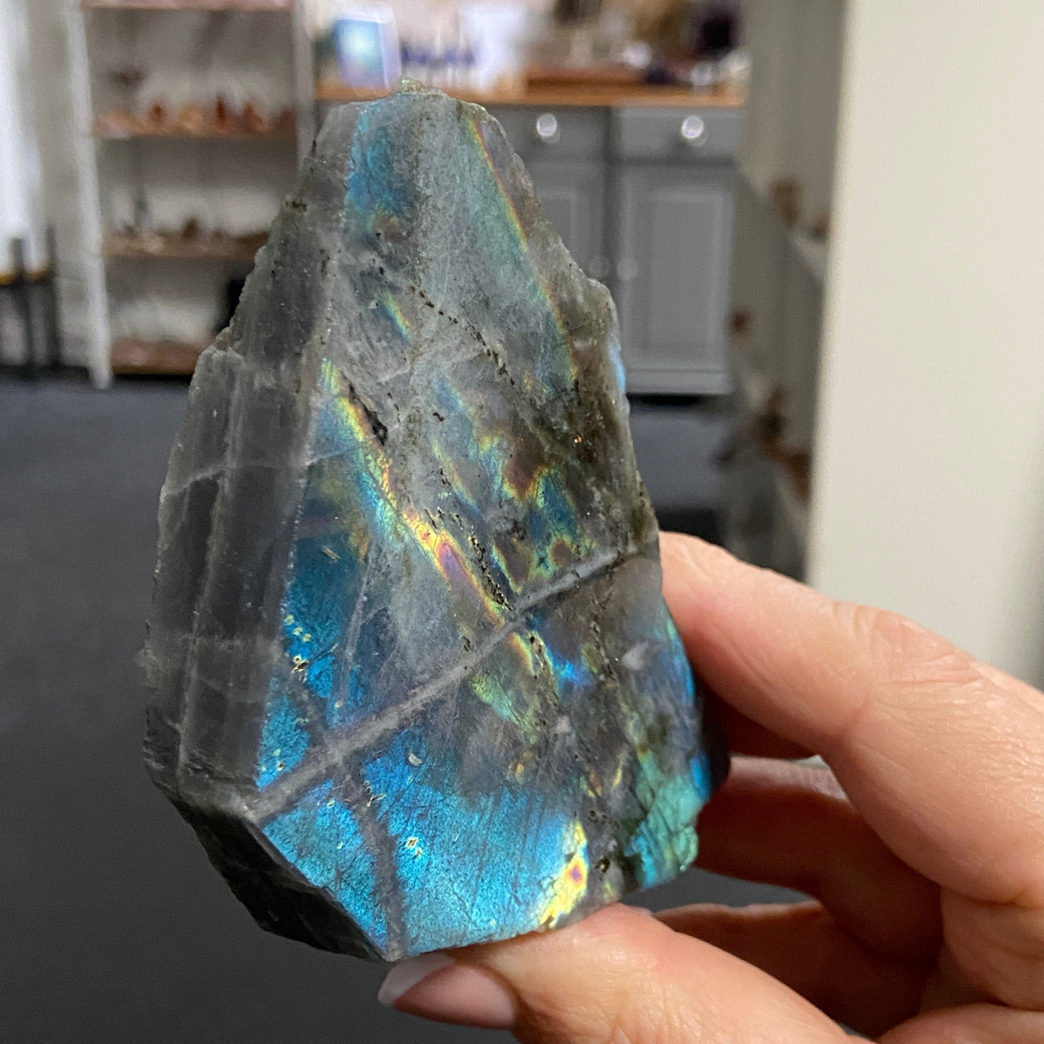 Madagascan 'Papillon' Labradorite – New Beginnings & Intuition - Castle Rocks Cornwall