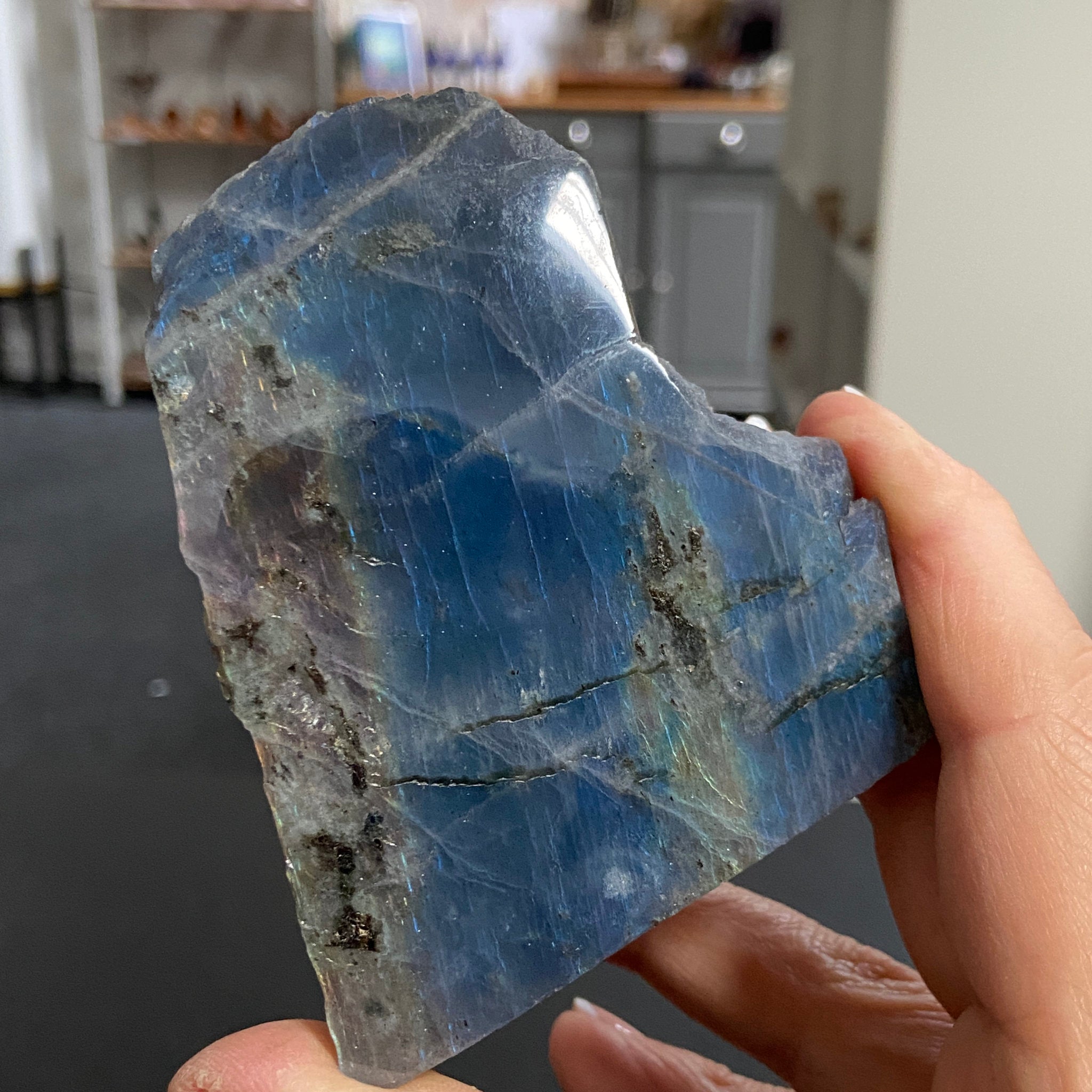 Madagascan 'Papillon' Labradorite – New Beginnings & Intuition - Castle Rocks Cornwall