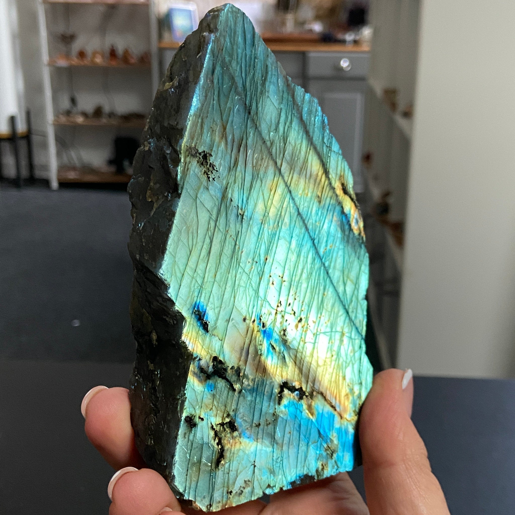 Madagascan 'Papillon' Labradorite – New Beginnings & Intuition - Castle Rocks Cornwall