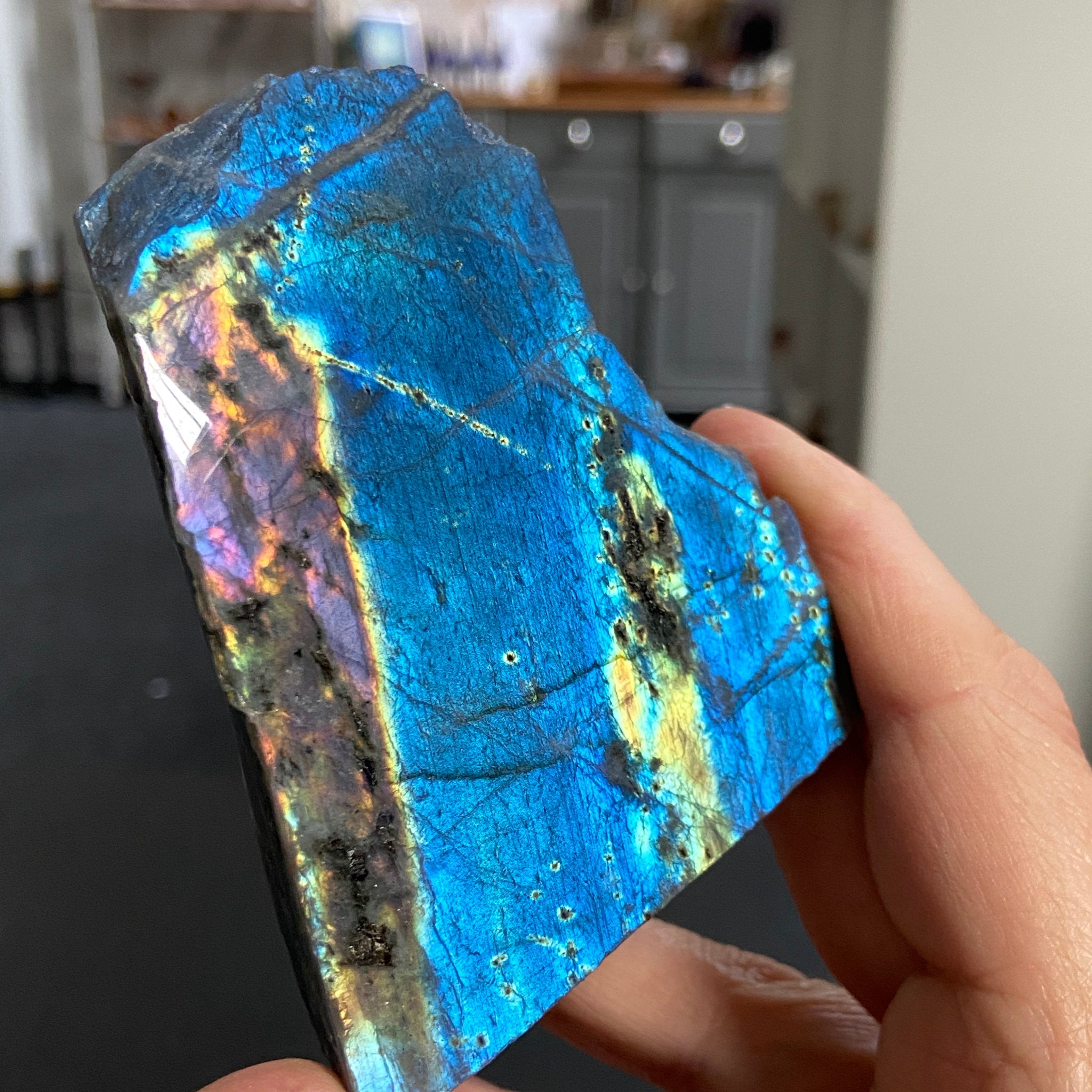 Madagascan 'Papillon' Labradorite – New Beginnings & Intuition - Castle Rocks Cornwall