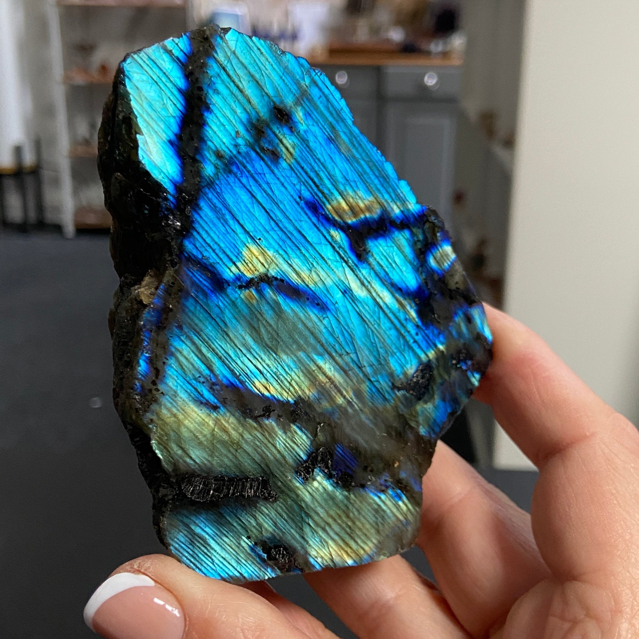 Madagascan 'Papillon' Labradorite – New Beginnings & Intuition - Castle Rocks Cornwall