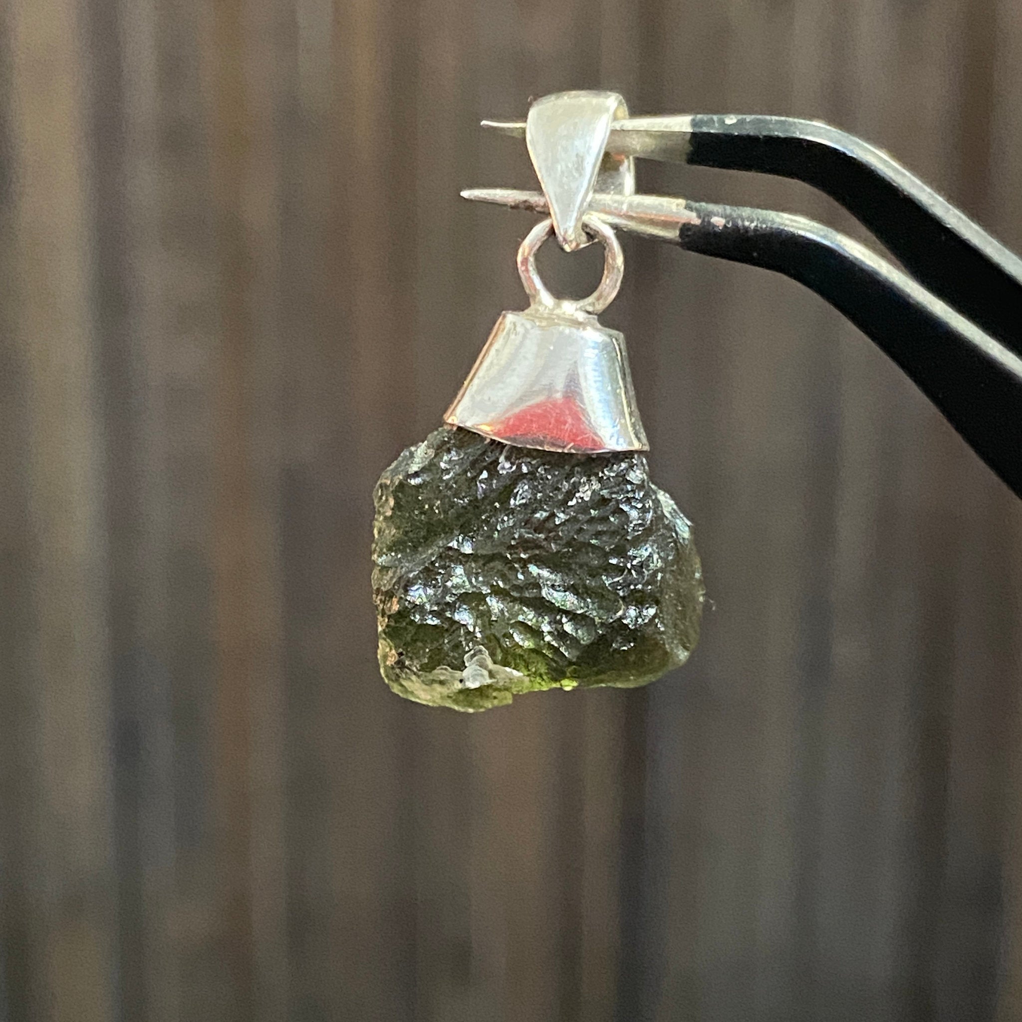 Mark Barjerski Moldavite Pendant - Castle Rocks Cornwall